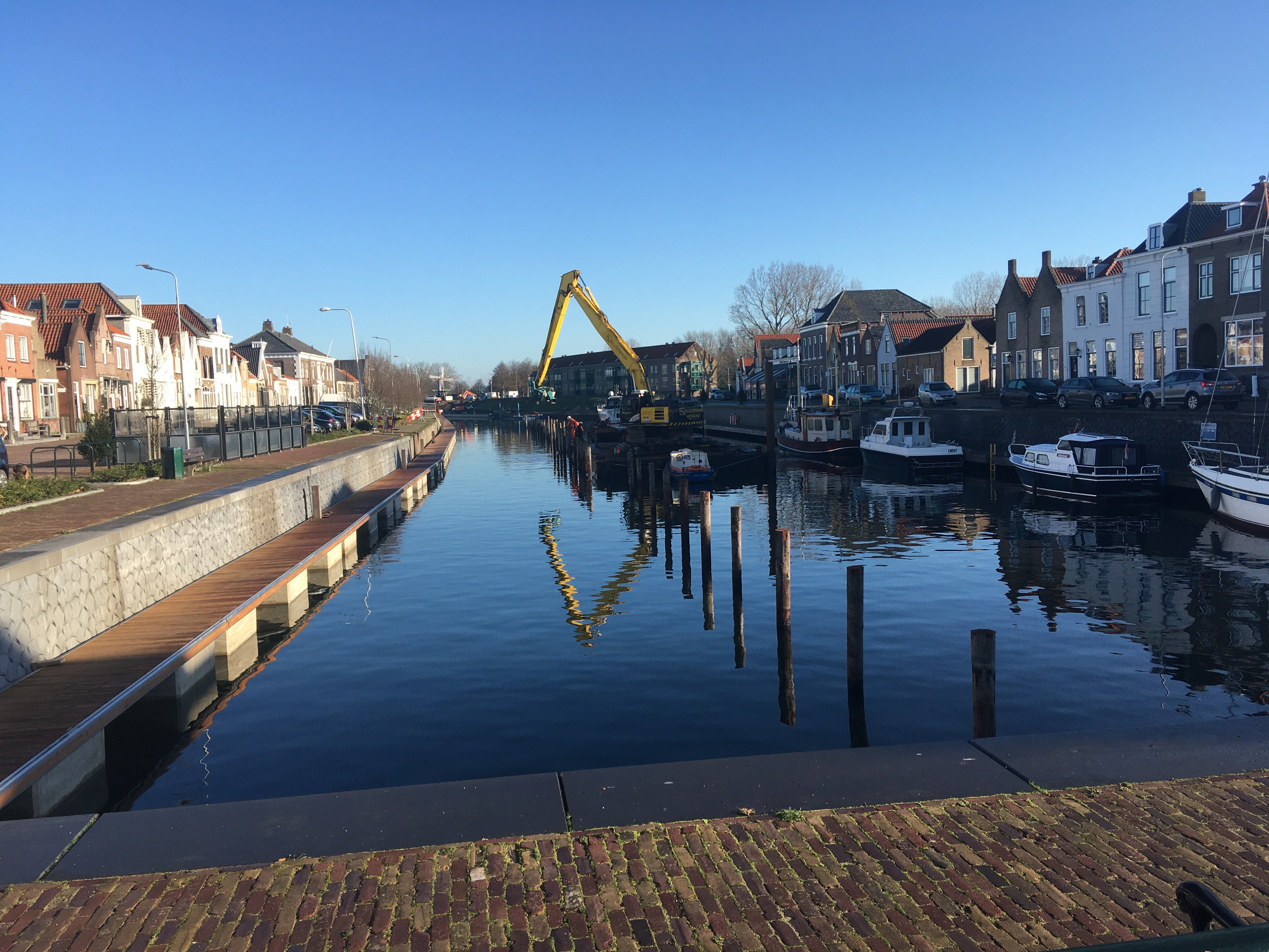 Boxpalen zetten Oude Haven