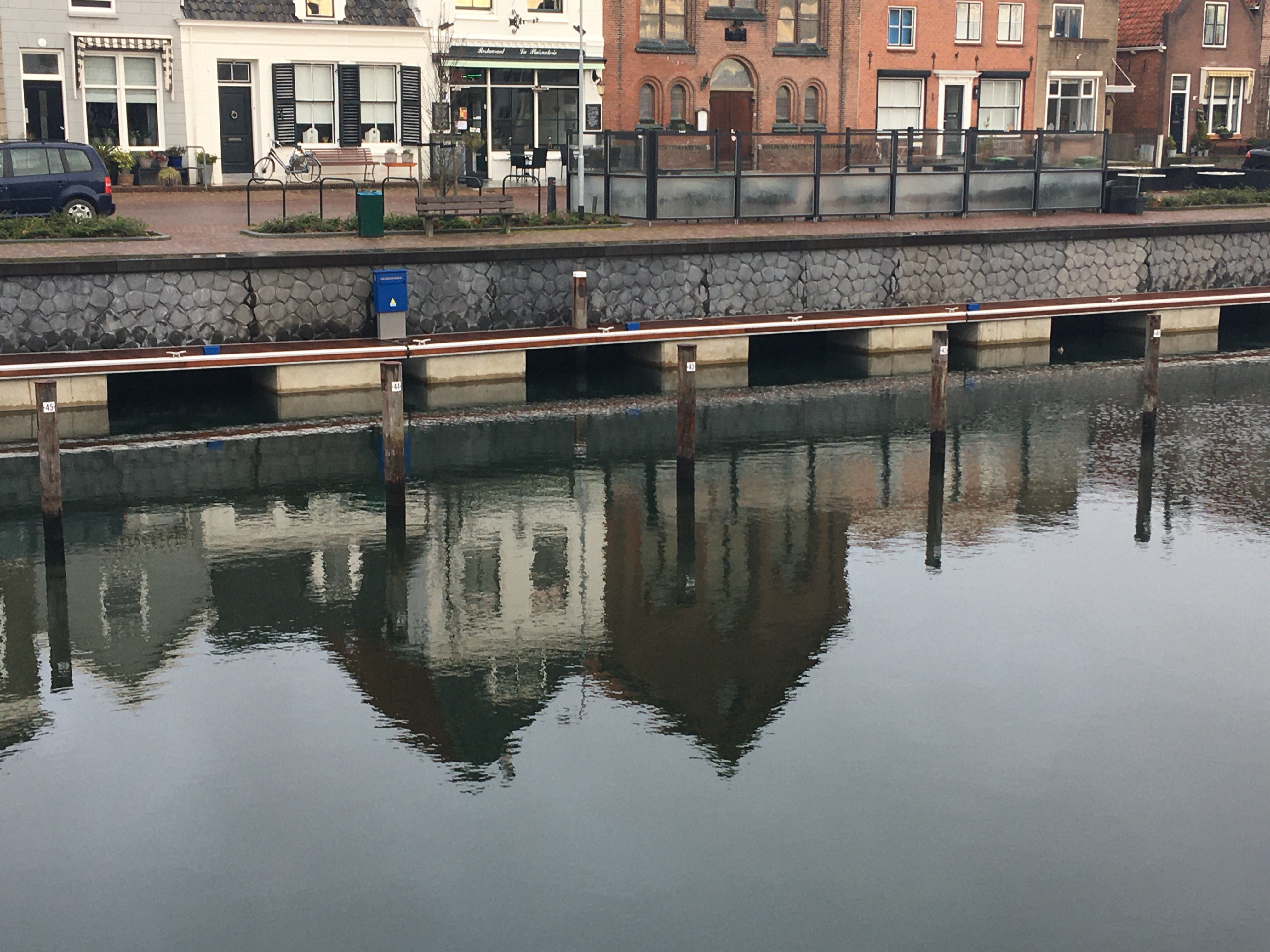 Inrichting steiger Oude Haven noordzijde