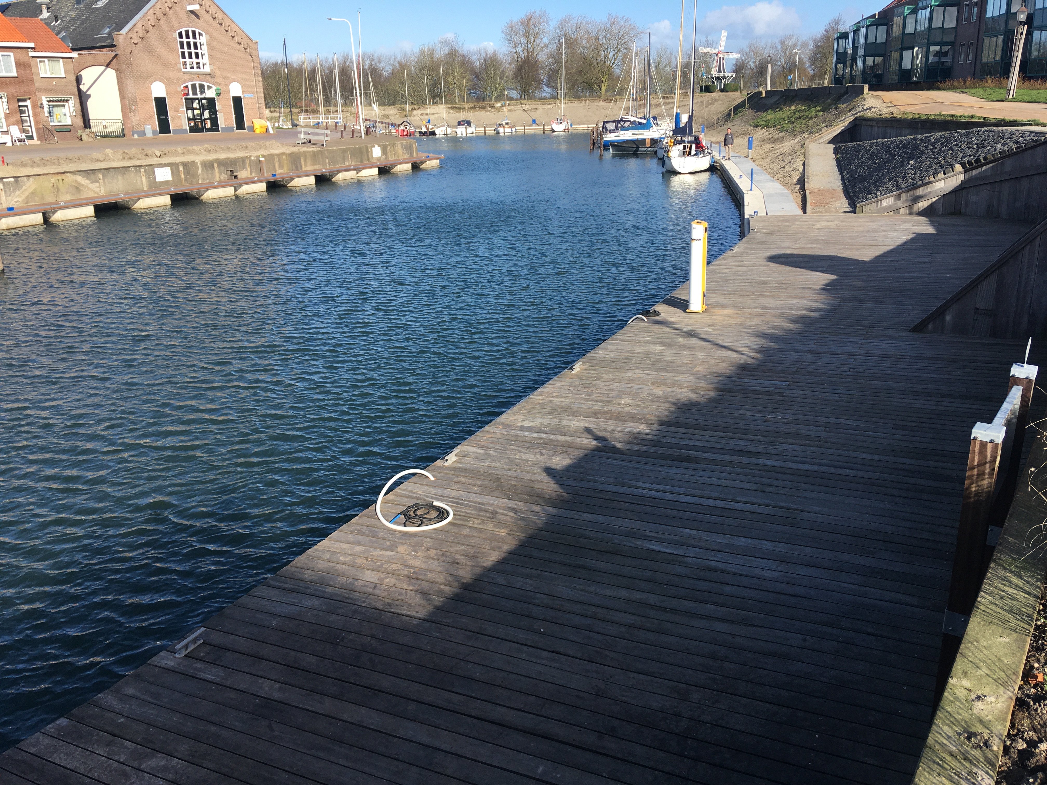 Vlonderdek overgang kade P - Oude Haven zuidzijde