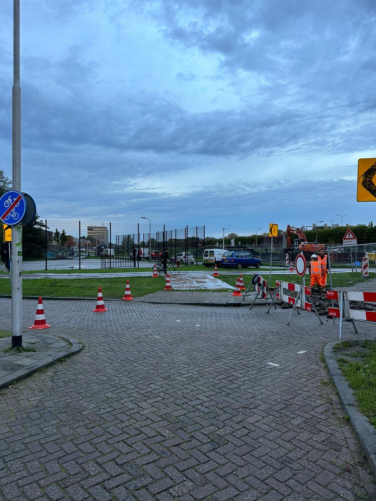 Platenbaan fietsers