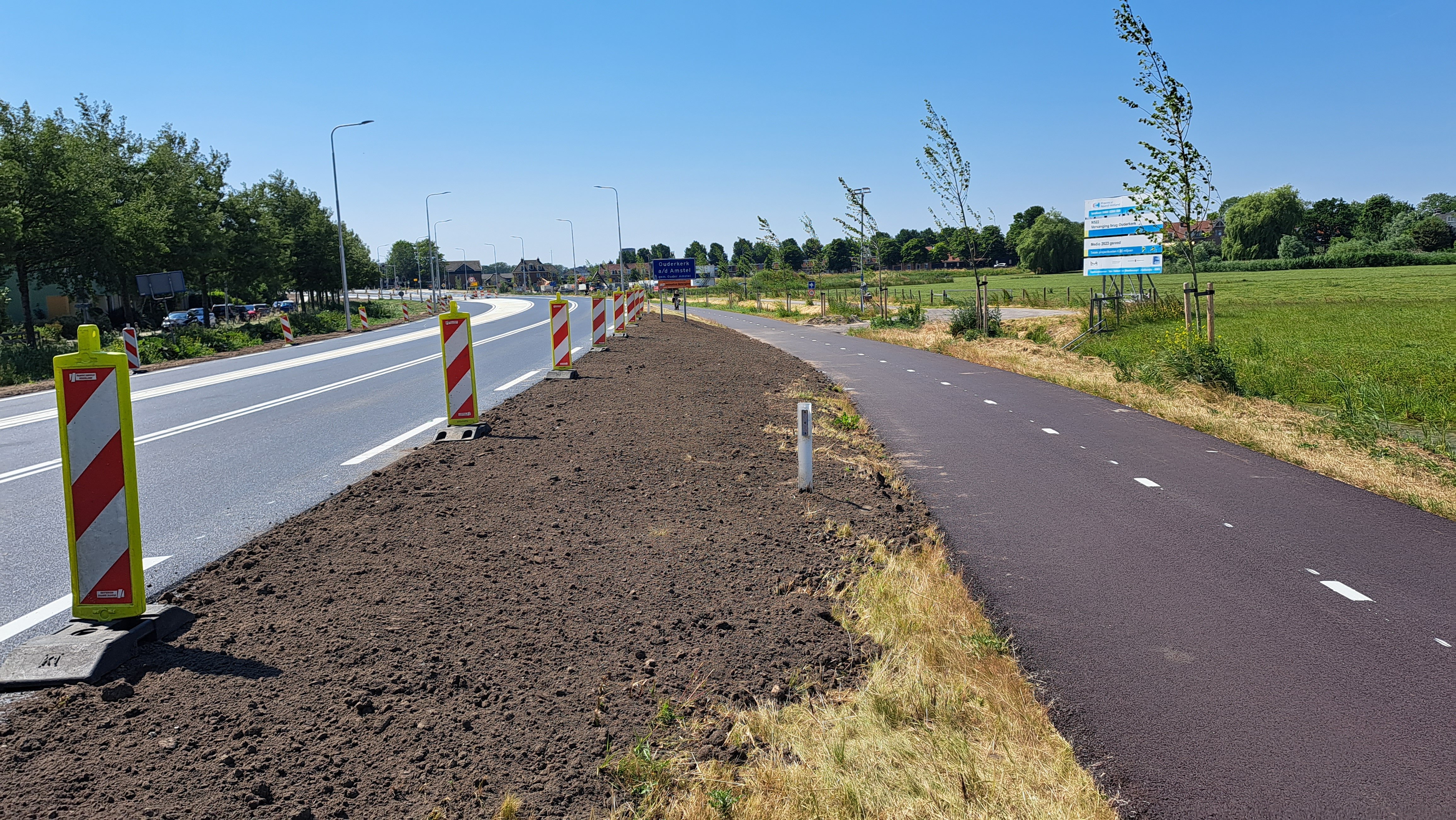 Foto 2: Van de oude bouwinrit is niets meer terug te vinden.