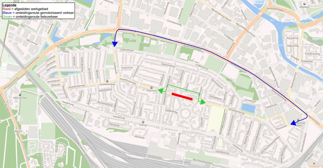 Fase 5 - omleidingsroutes