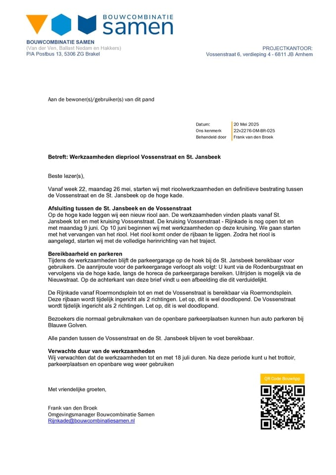Rioolwerkzaamheden