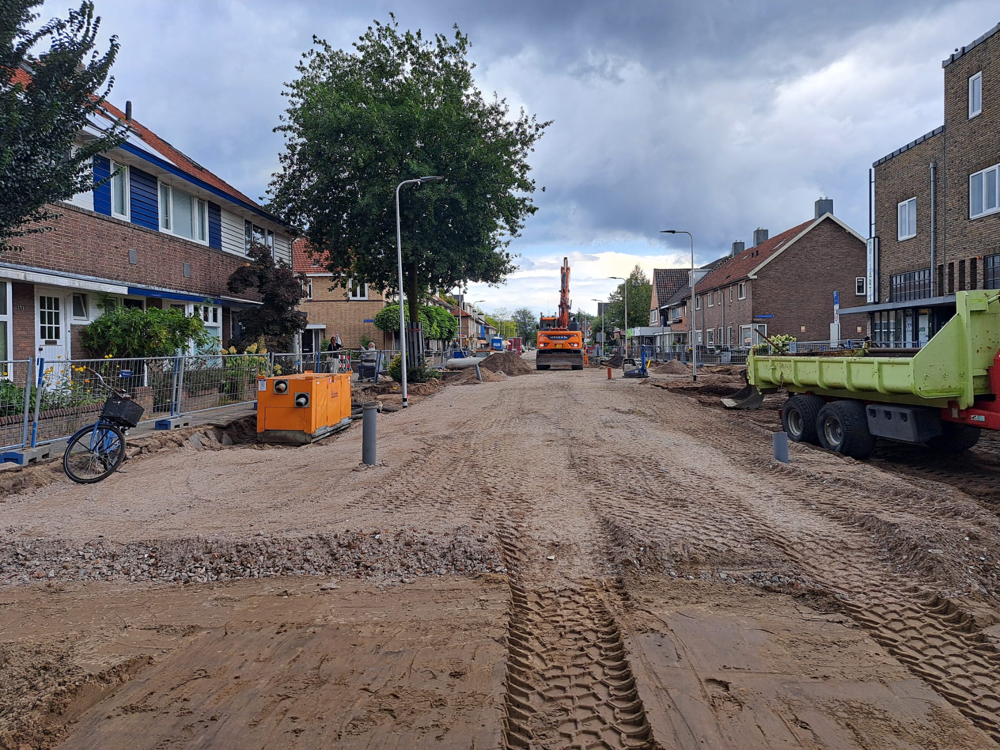 Opbouwen wegconstructie