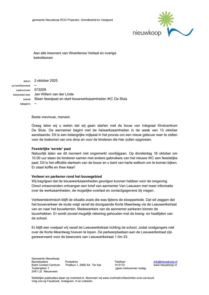 251002 Bewonersbrief voor alle inwoners van Woerdense Verlaat en overige belanghebbenden