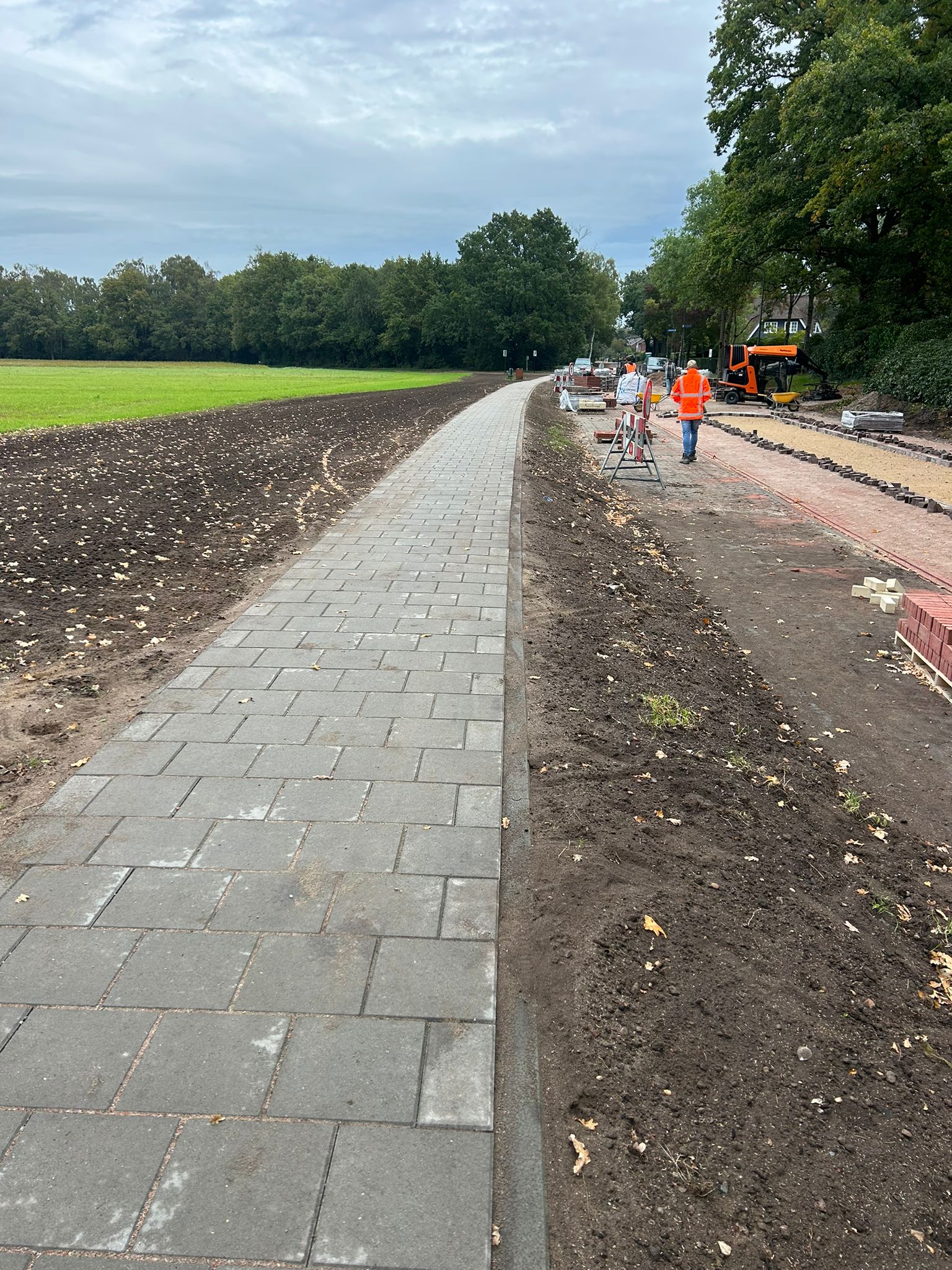 Voetpad Bergweg gereed