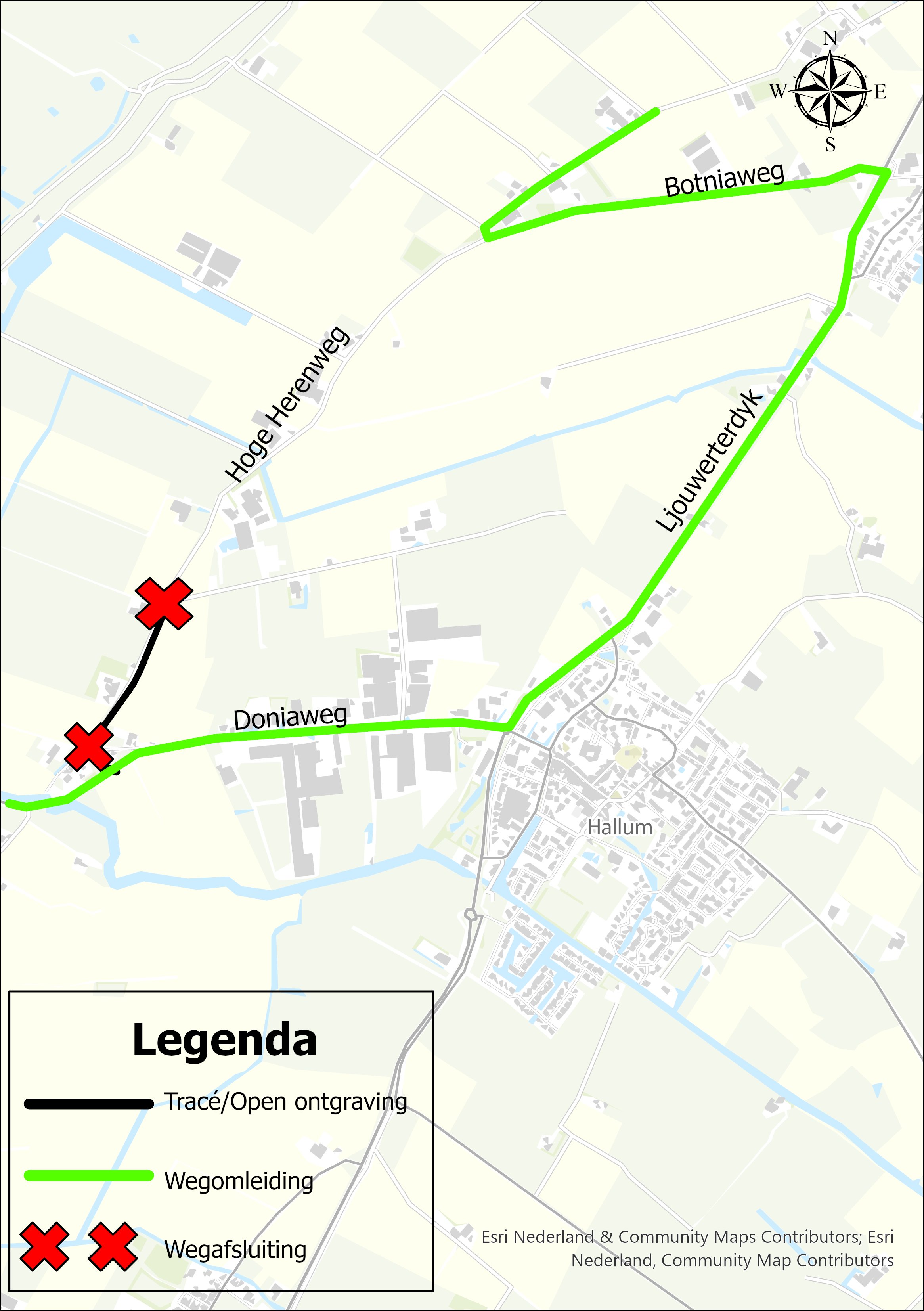 Netuitbreiding Hallum Stiens