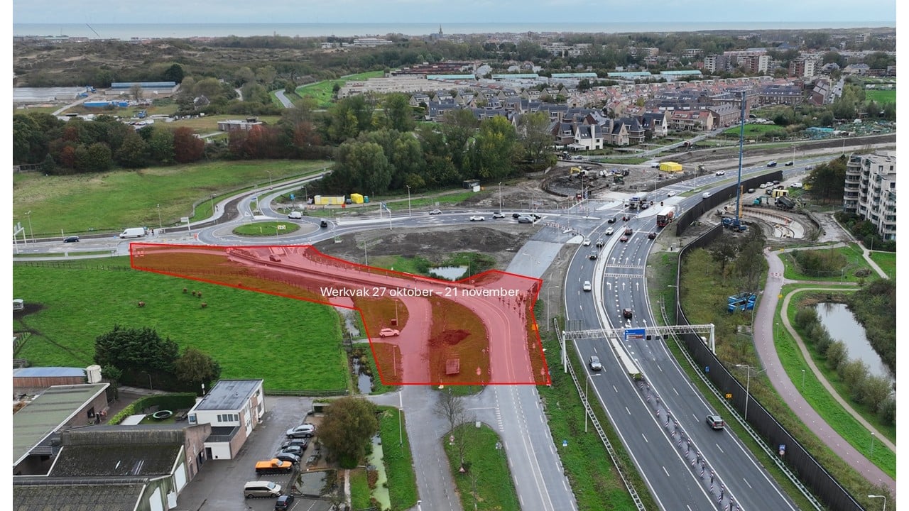 Werkvak realiseren aansluitingen Kooltuinweg op rotonde N441