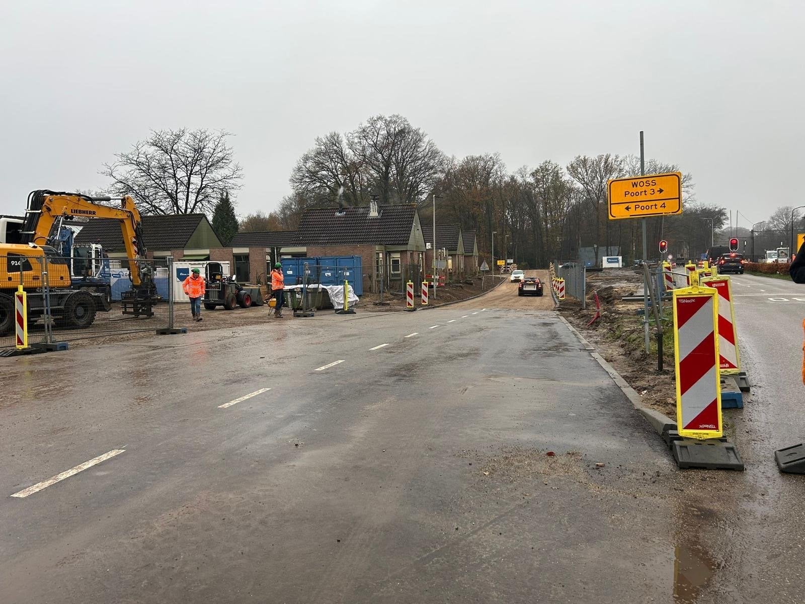 Nieuwe Parallelweg vanaf de kant van station Wolfheze