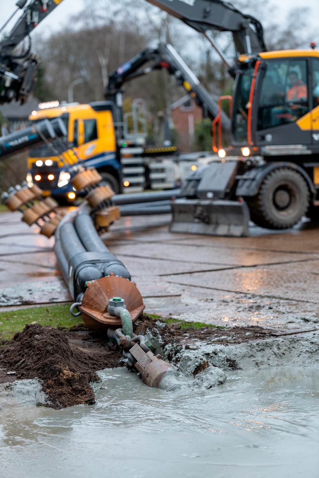 Voorbeeld kabel intrekken
