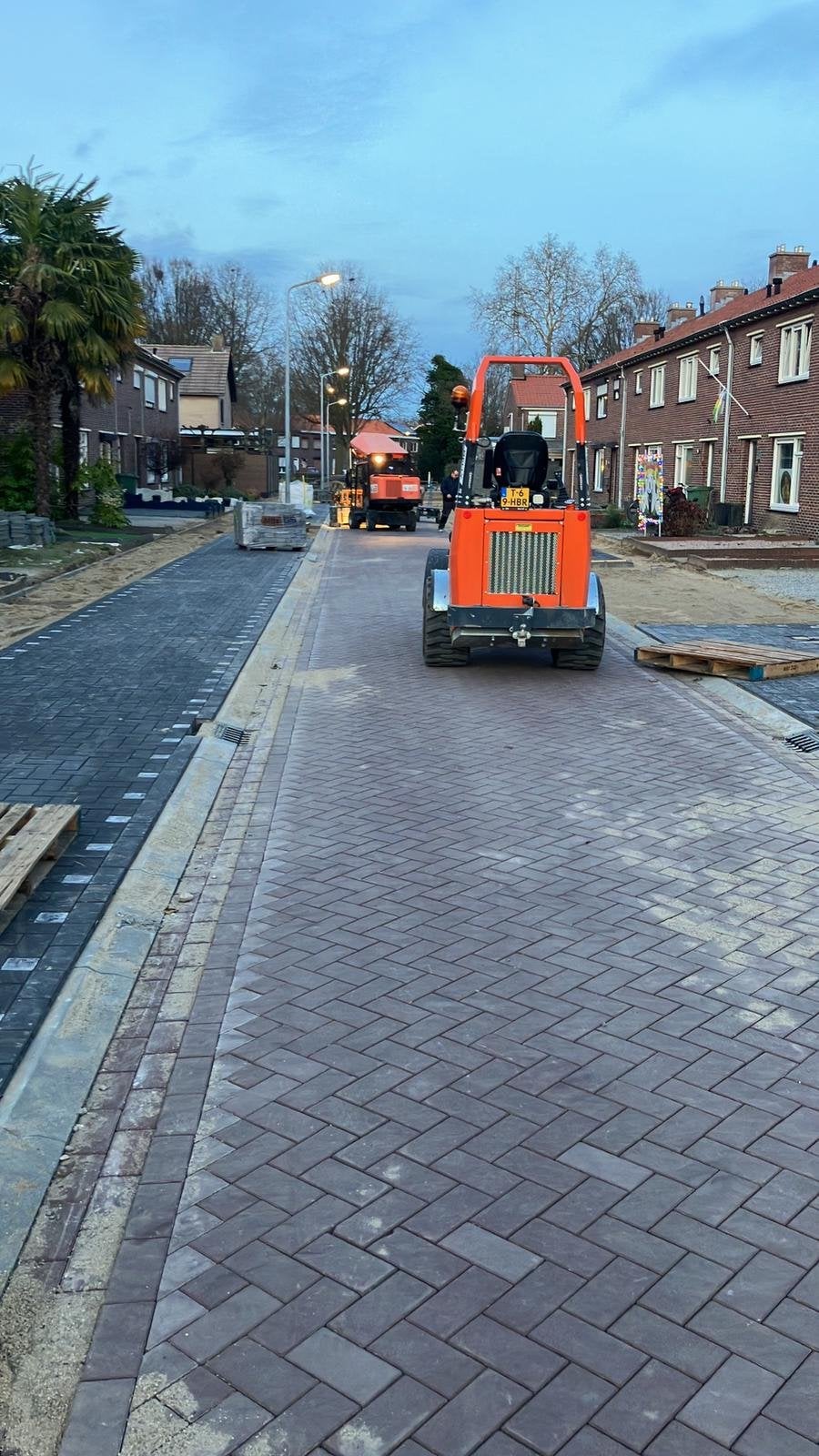 Foto update straatwerk Slotstraat