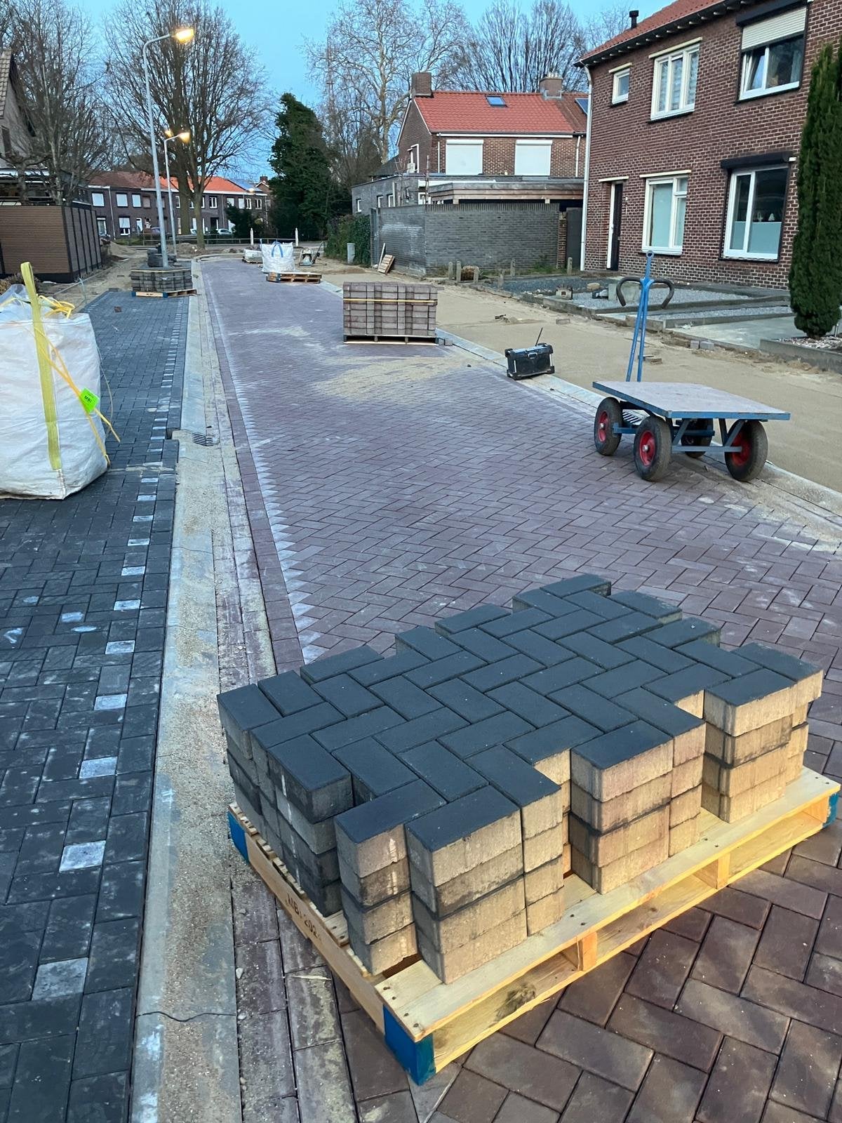 Foto update straatwerk Slotstraat
