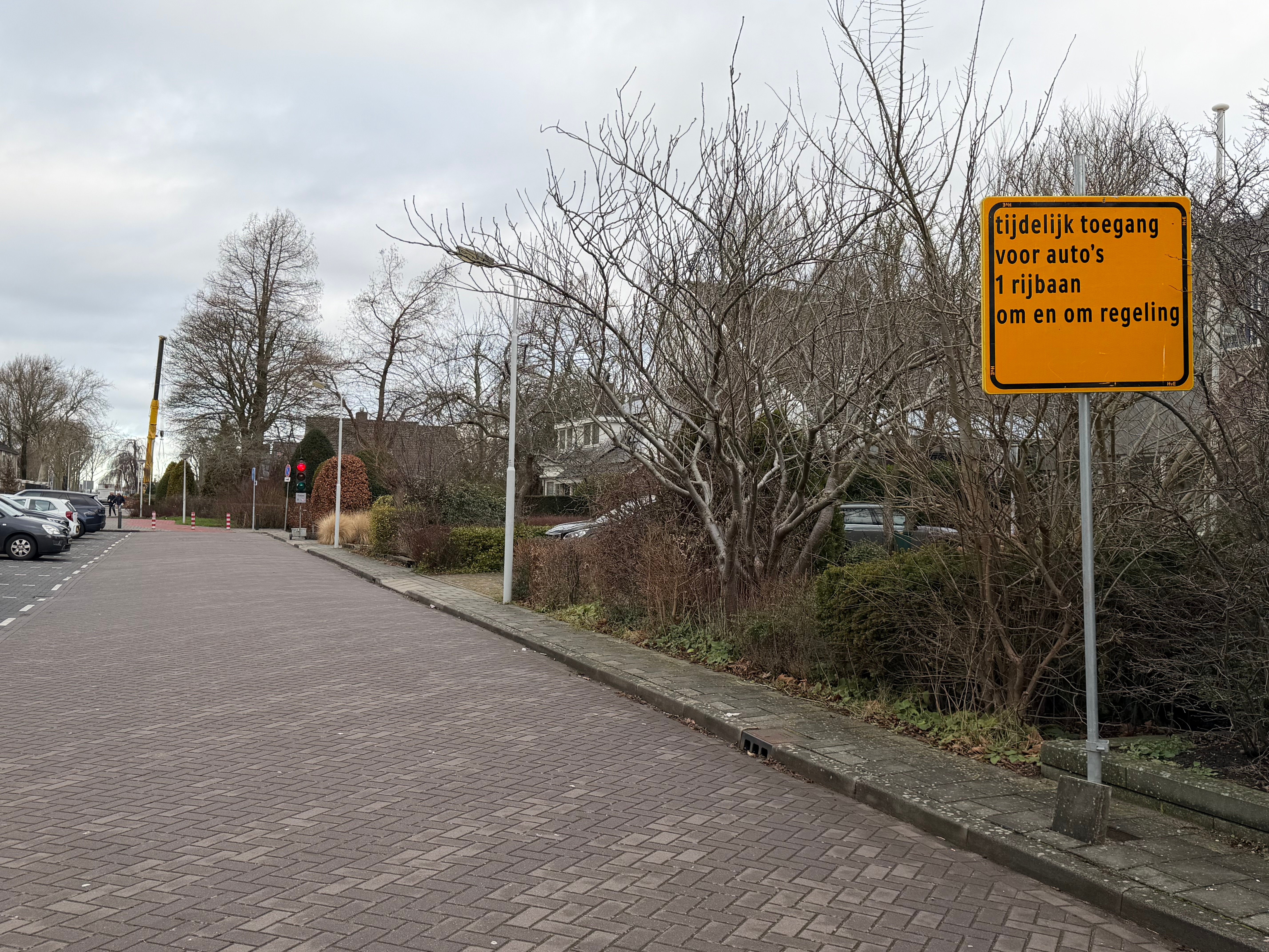 Omleidingsroute vanaf zijde Neptunuslaan.