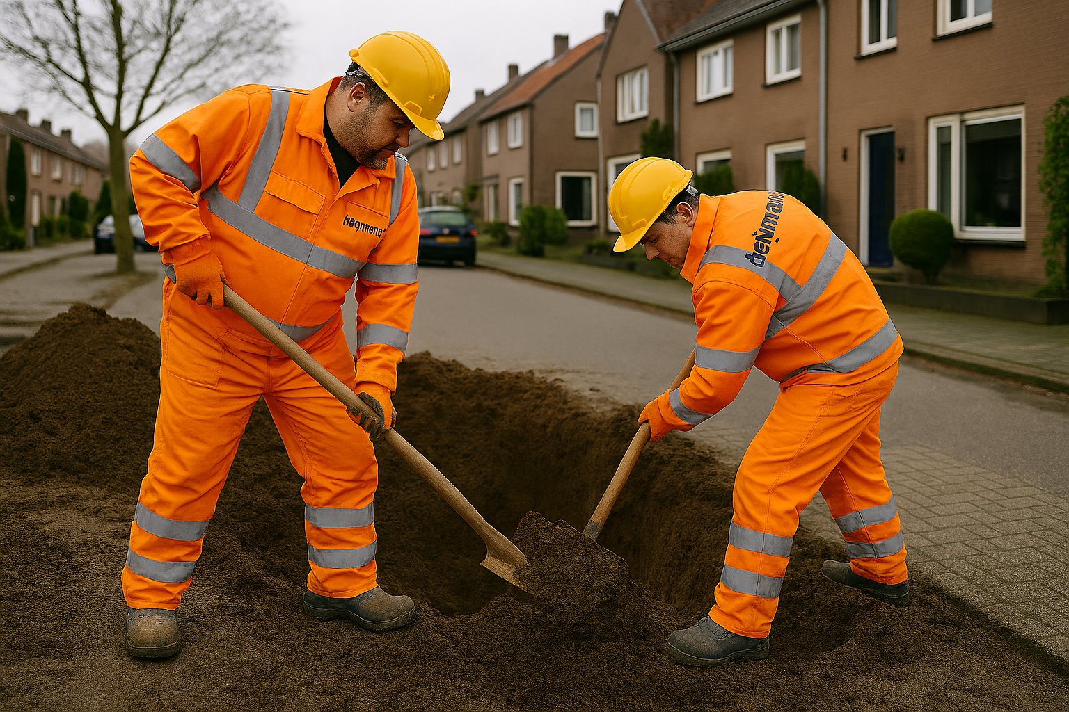 we komen een aantal proefsleuven graven in uw straat