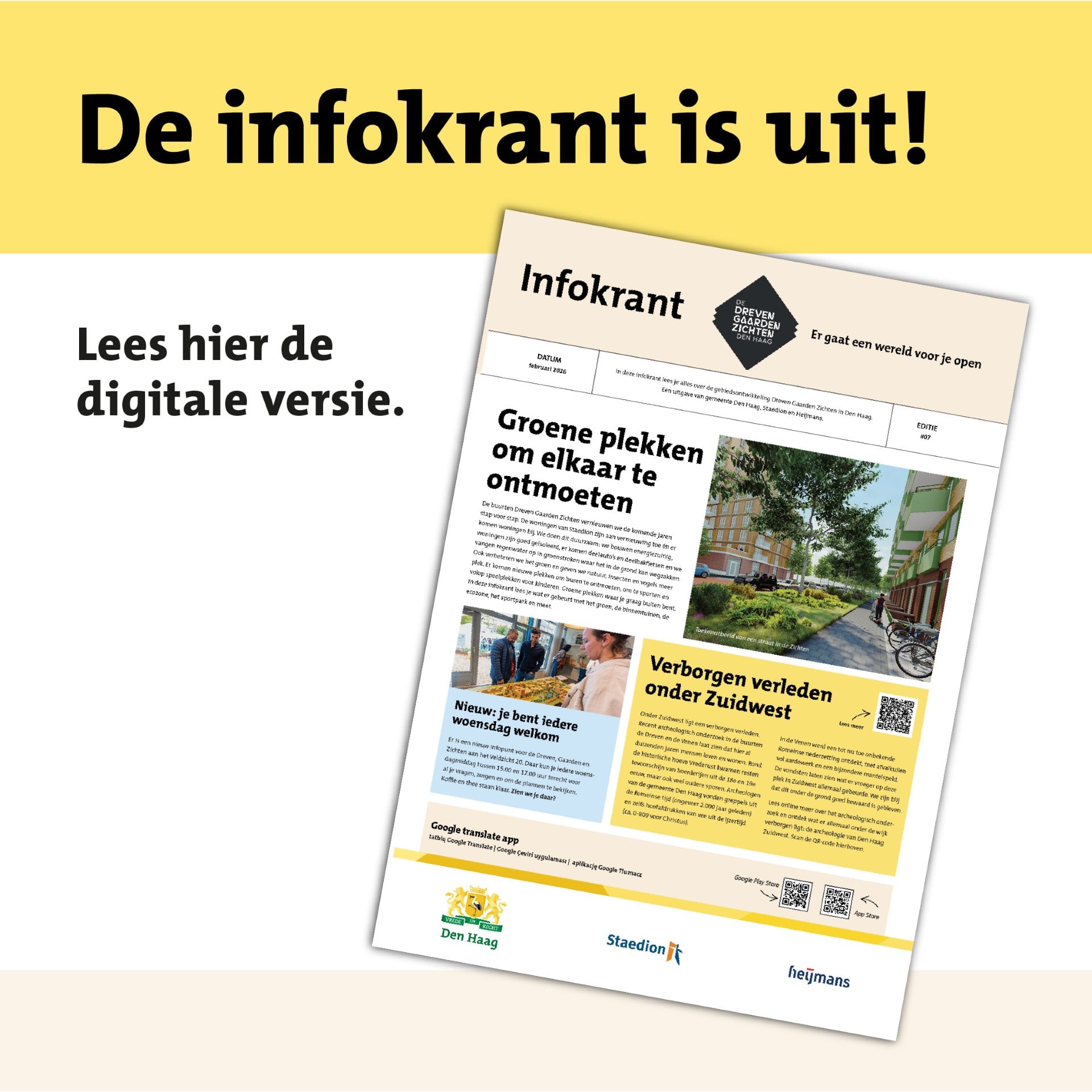 De infokrant is uit
