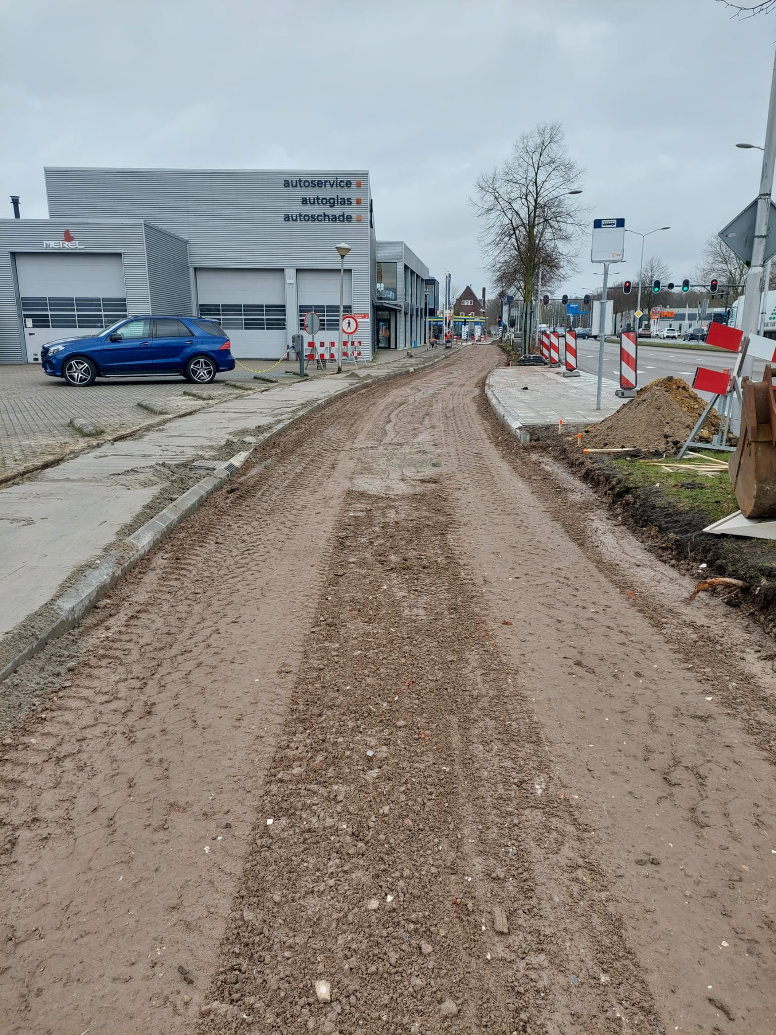 Fase 4A: tussen Nijverheidsweg-Noord en Textielweg.