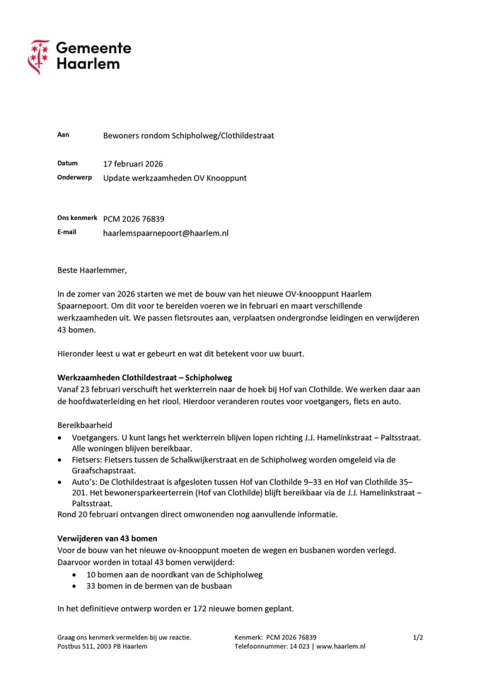 Bewonersbrief