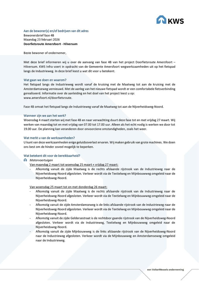 Fase 4B: informatiebrief