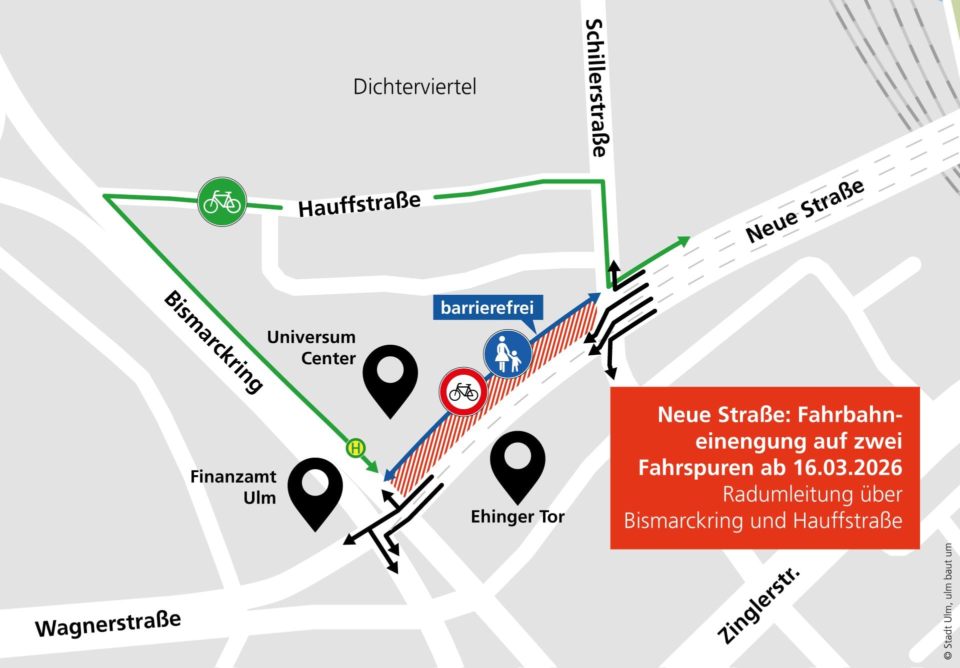 Verkehrsänderungen ab 16.03.2026
