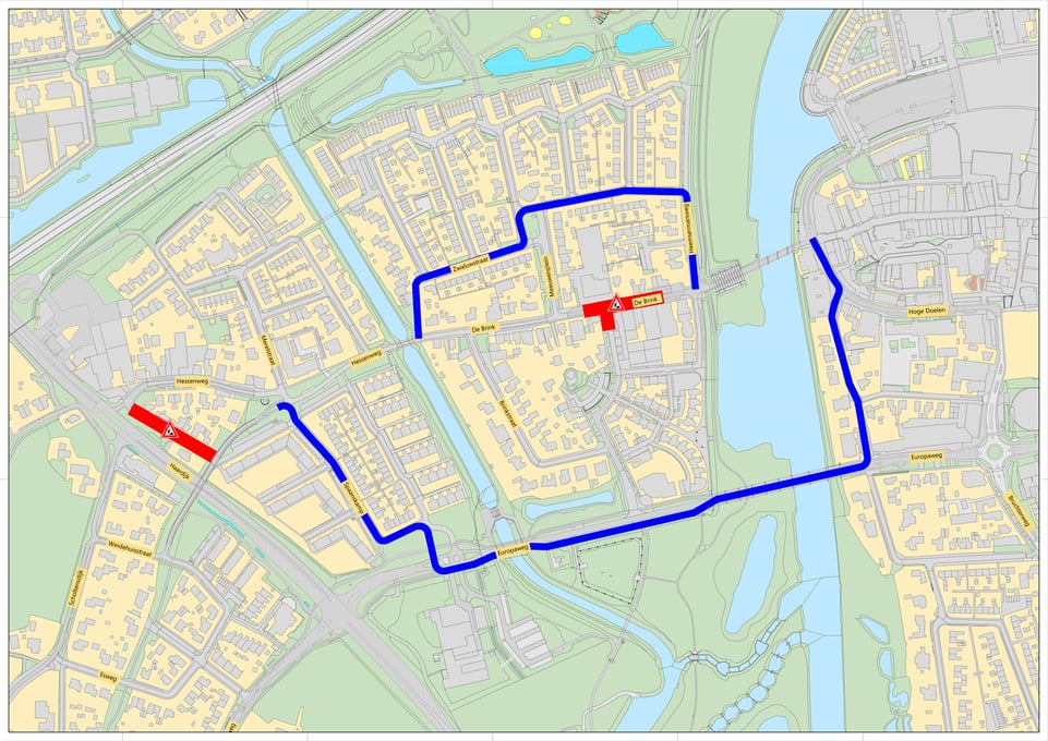 Bereikbaarheidskaart Fiets - fase 2 - week 12 en 13