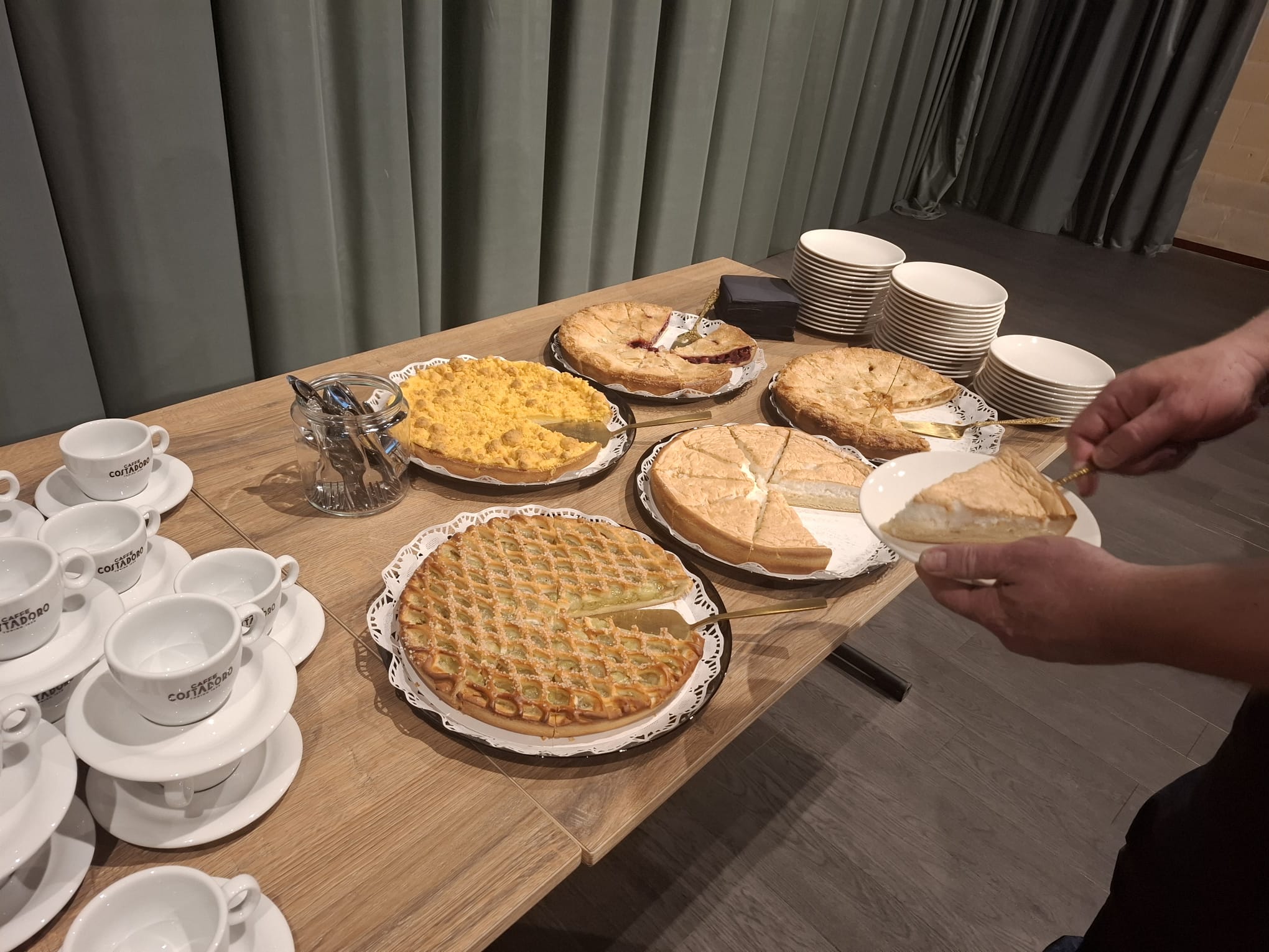 ...met een heerlijk stuk vlaai.