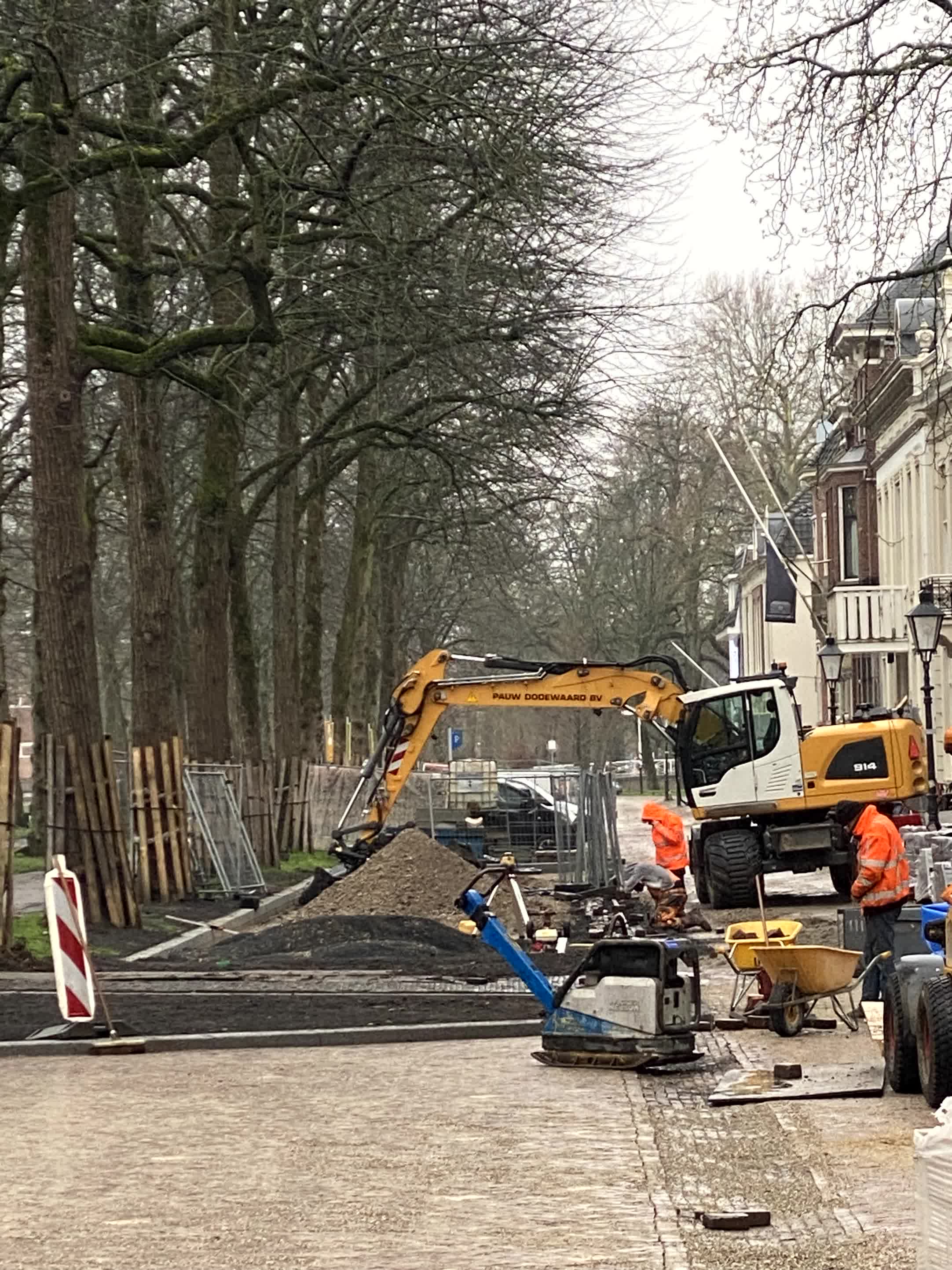 Straatwerk even zijde