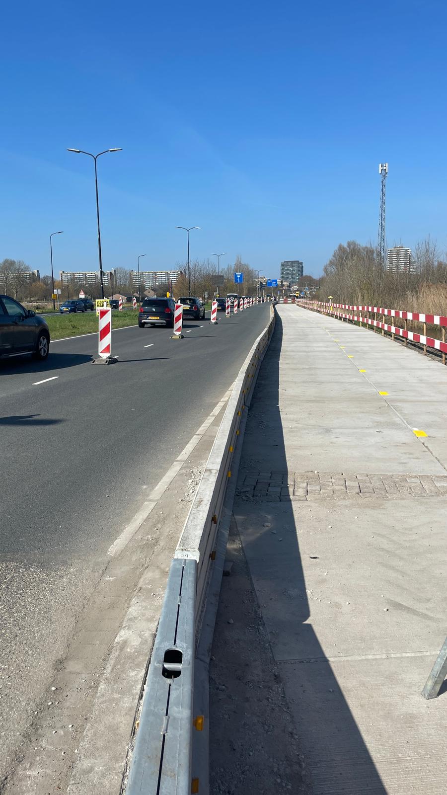 Tijdelijke fietsroute
