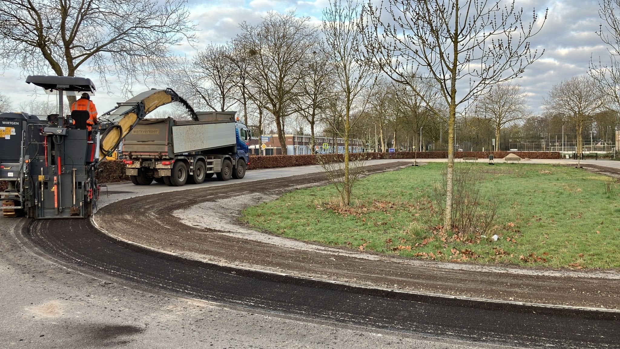 Frezen op de wielerbaan