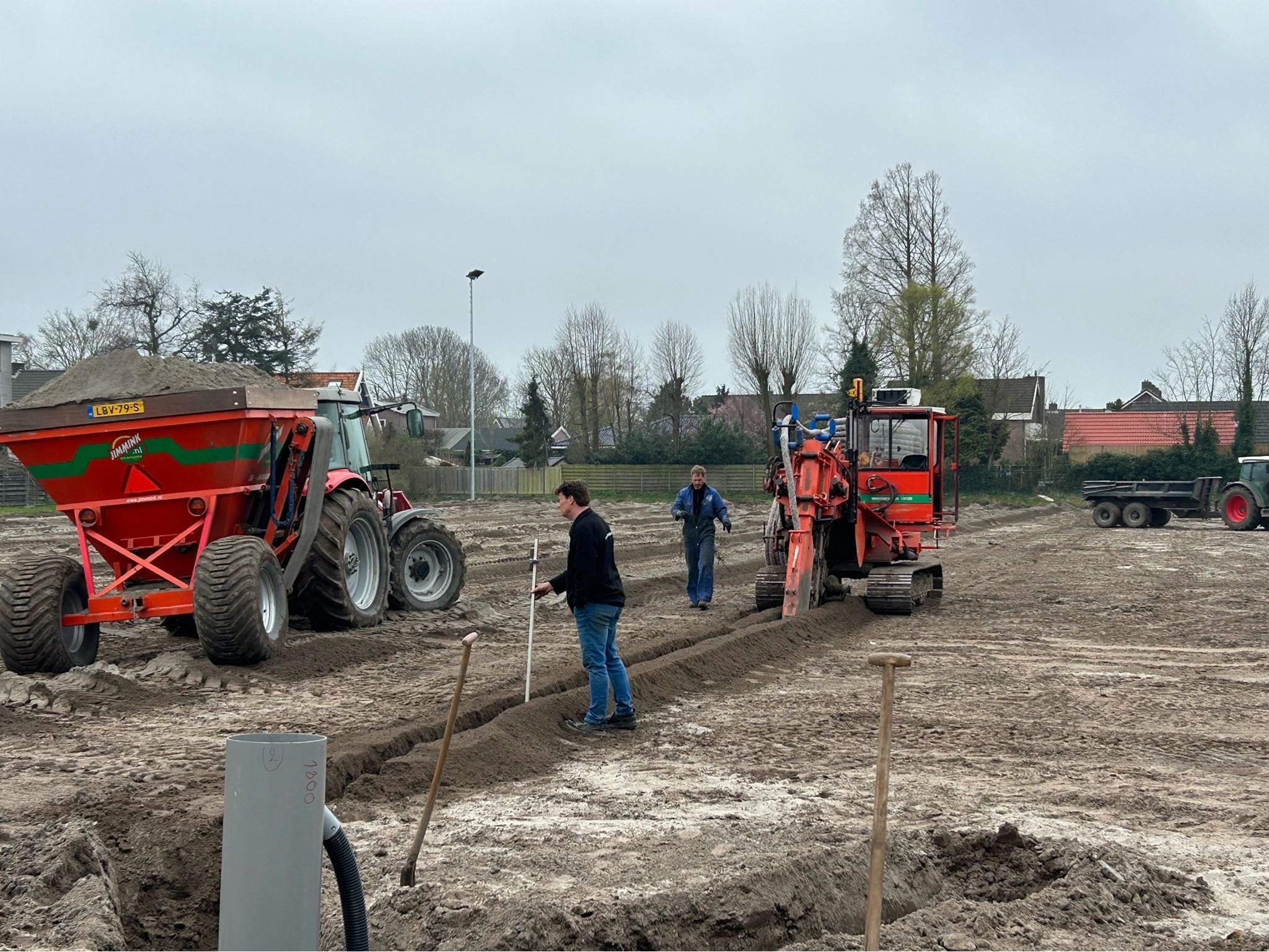 Aanbrengen van drainage