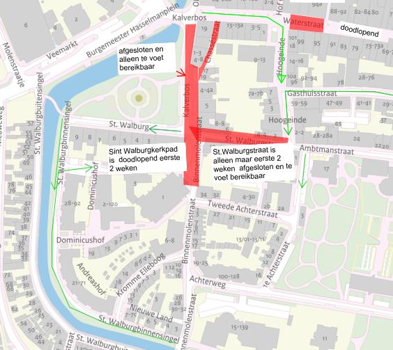 Op de afbeelding staat het werkgebied van deze fase en hier vindt u meer informatie over de bereikbaarheid van uw woning, winkel, bedrijf of parkeerterrein.