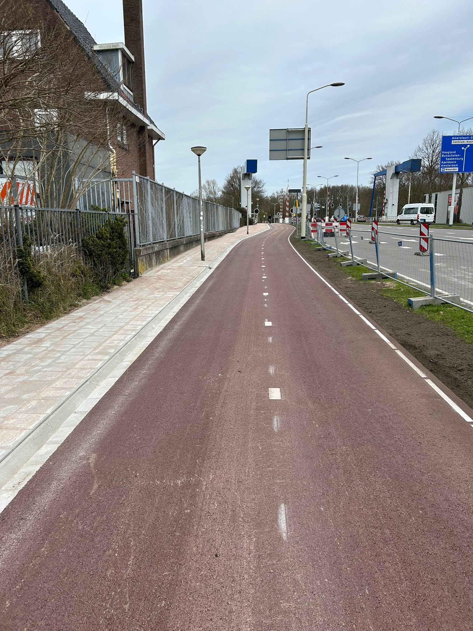 Fase 4: fietspad nieuw asfalt