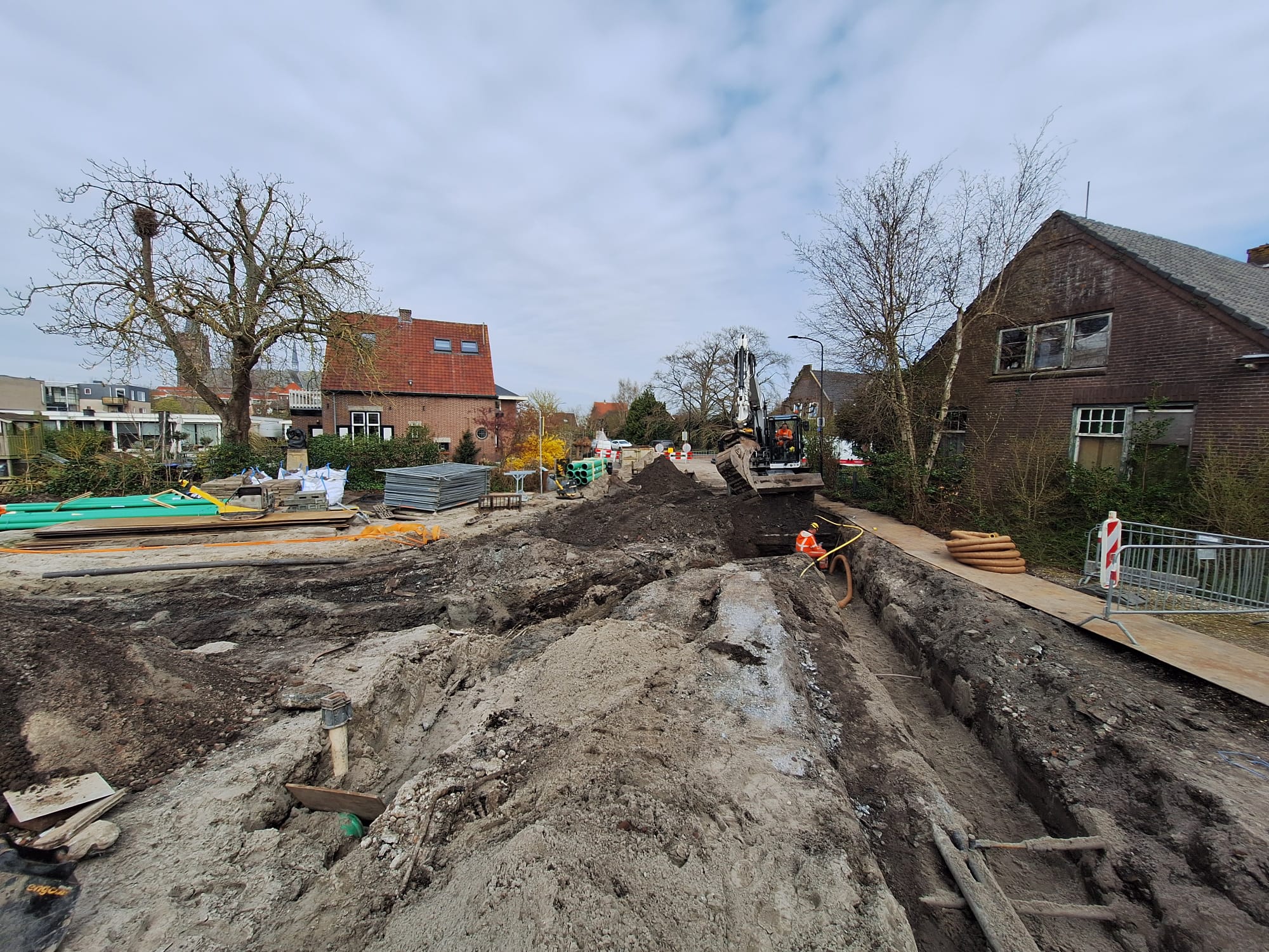 Werkzaamheden kruising Herenweg/Heulweg