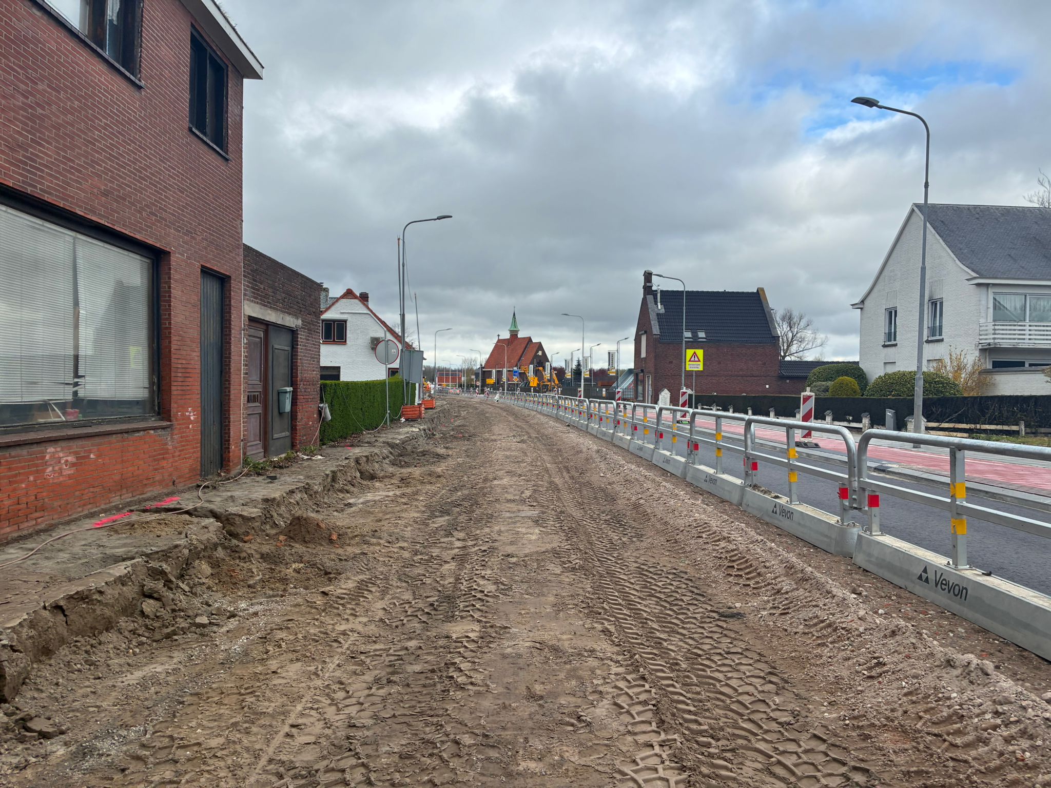 Rechts de bypass voor deze fase.