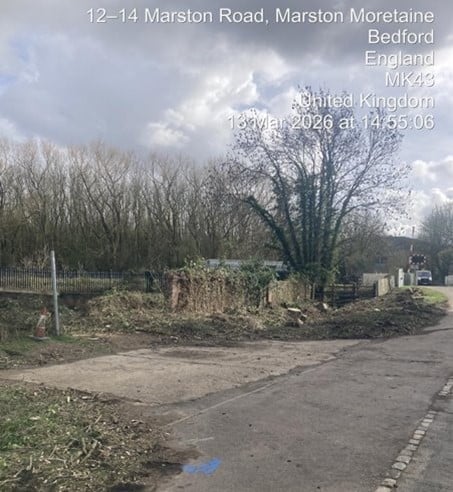 Marston Road - De-vegetation clearance