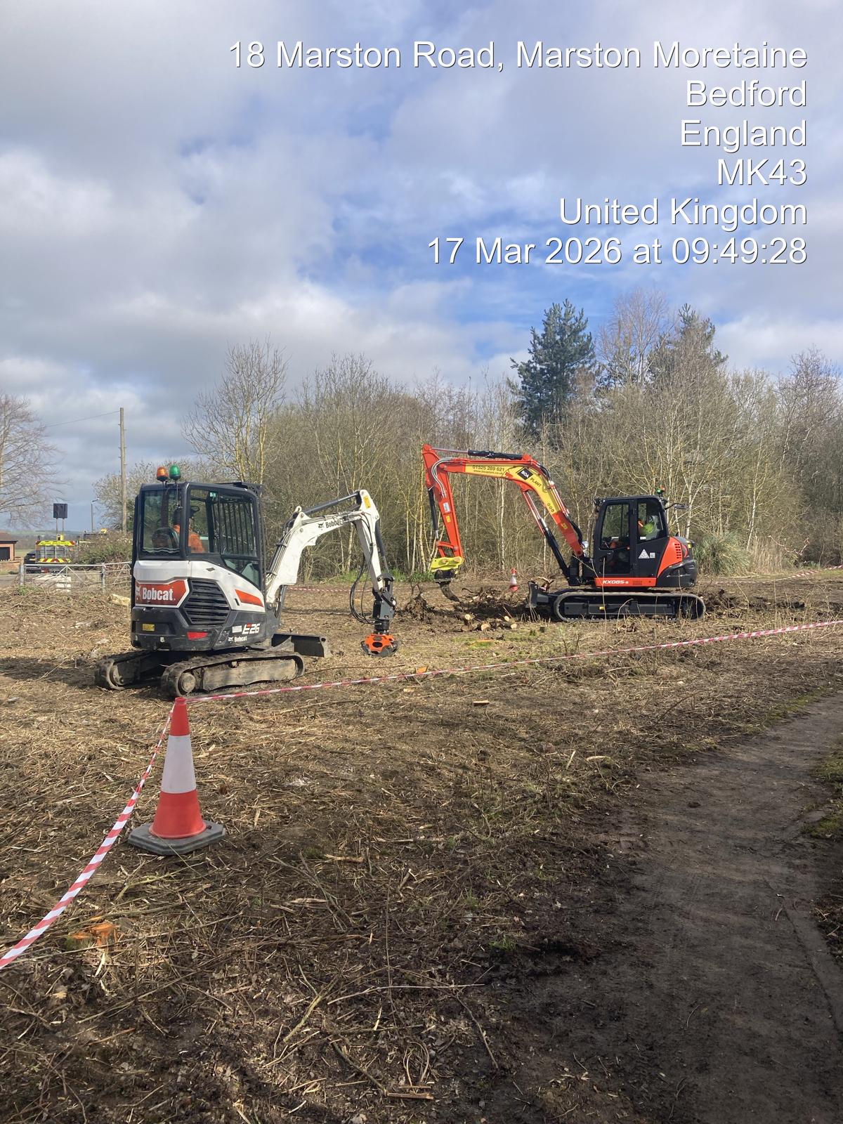 Marston Road - De-vegetation clearance