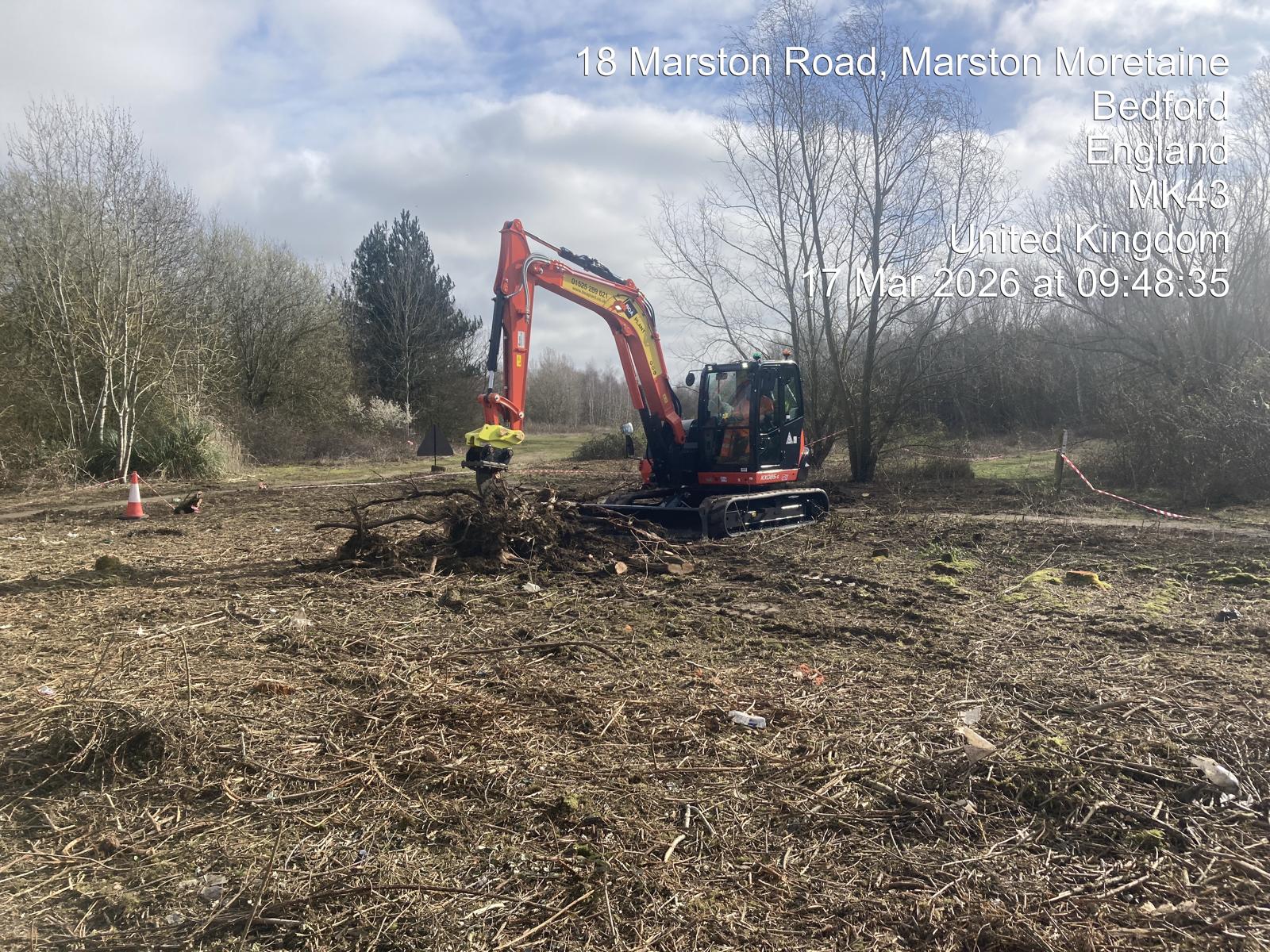 Marston Road - De-vegetation clearance