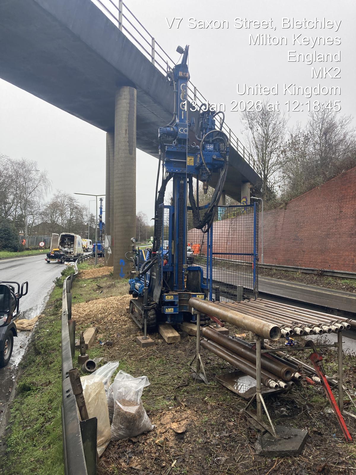 Ground investigation works -  Saxon Street BFO/1B