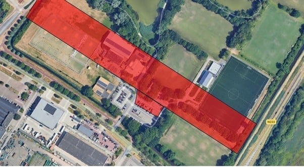 Sportverenigingen en deel parkeerplaatsen niet bereikbaar