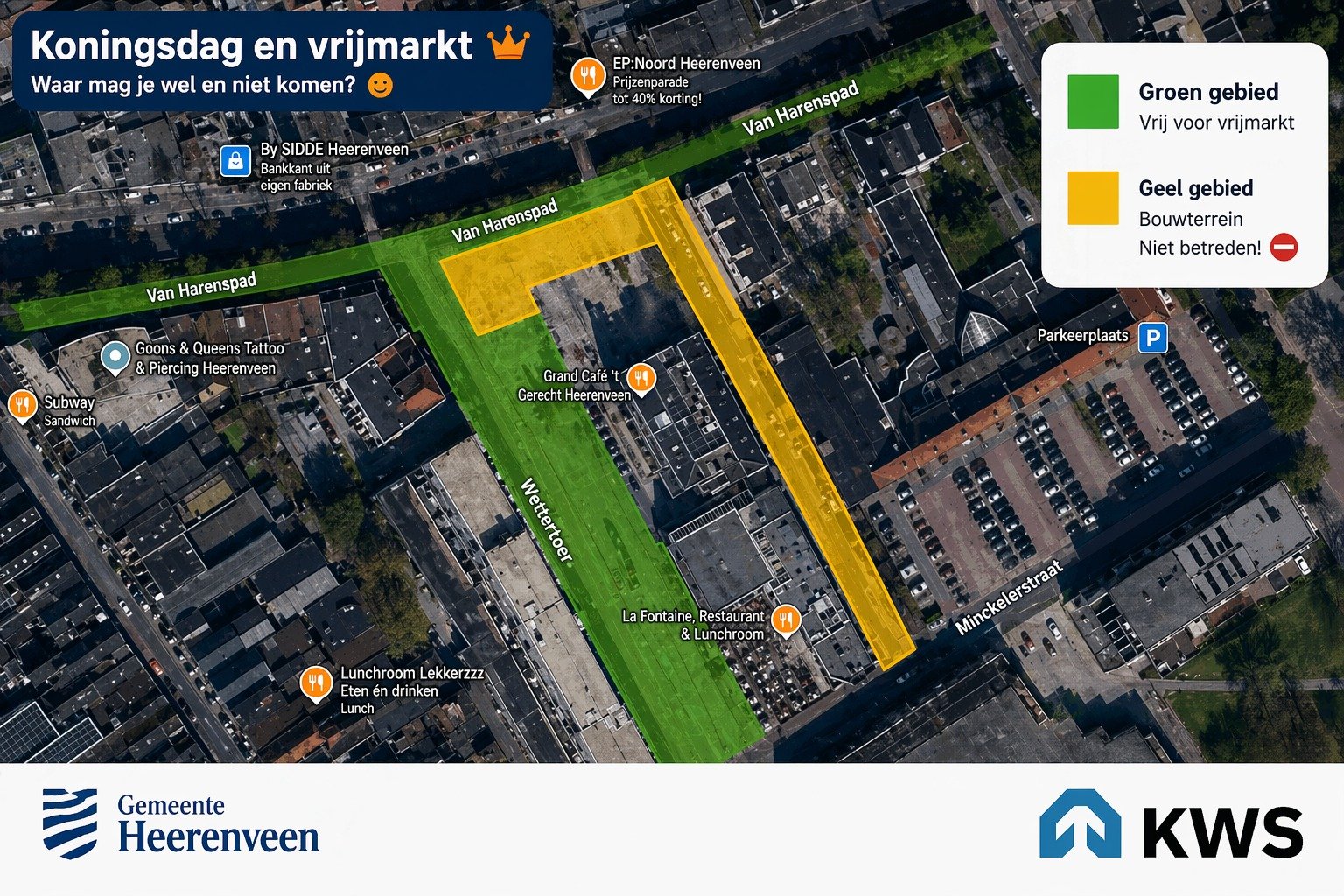 Koningsdag en Vrijmarkt op en rond het Gemeenteplein