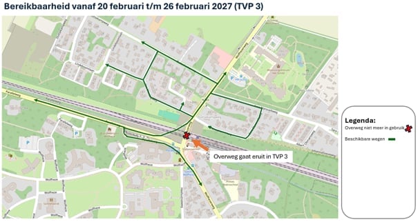 Bereikbaarheid periode: 20 februari t/m 26 februari 2027