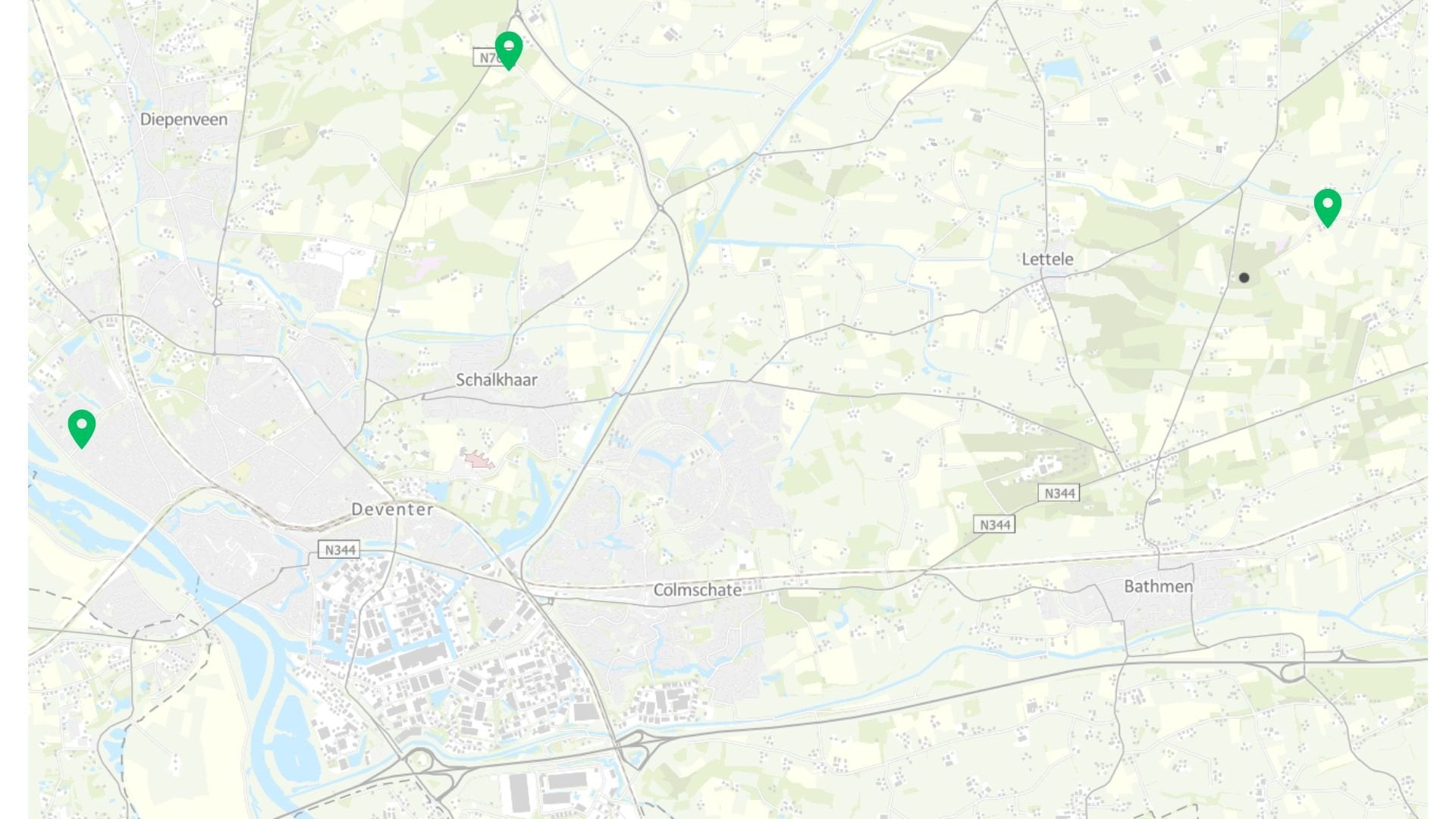 Locaties werkzaamheden