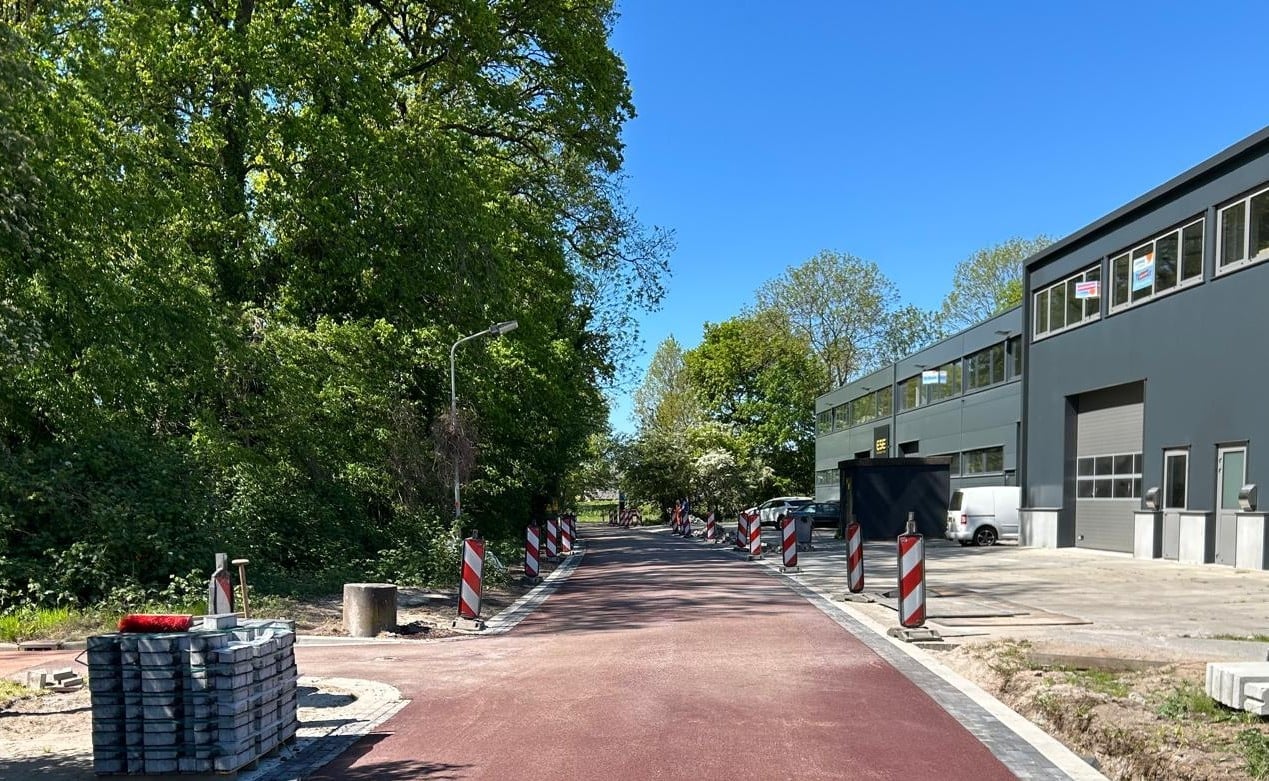Fase 3: bestrating en asfalt aangebracht tot Birkt 27.