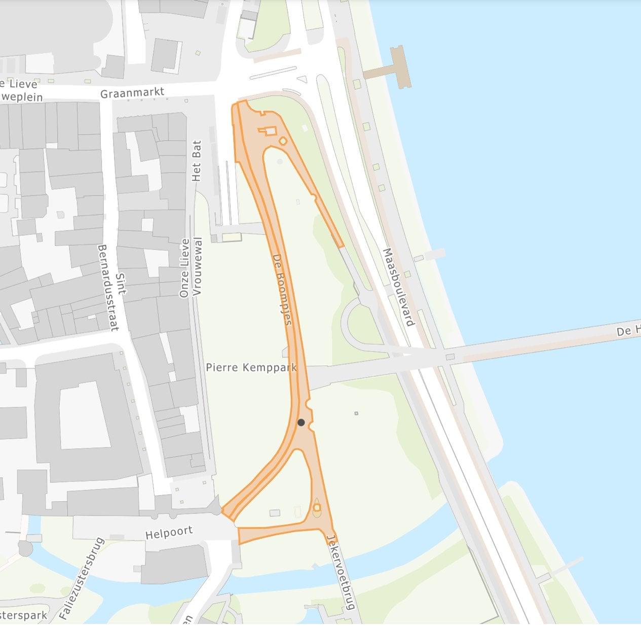 Afbeelding 1: werkgebied stadspark De Boompjes di 19-5 tot wo 20-5