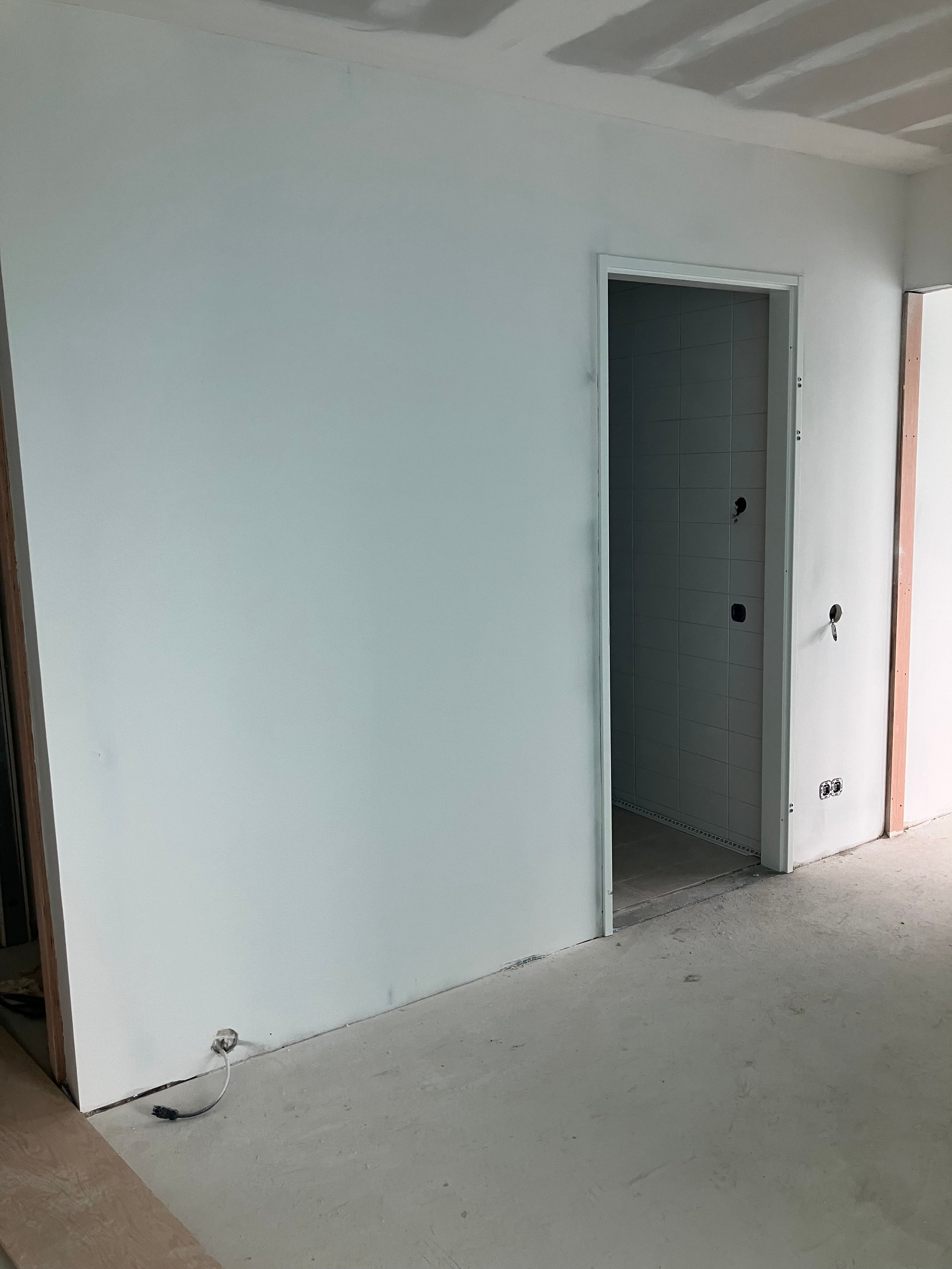 Wandafwerking in vrije sector huurwoningen.