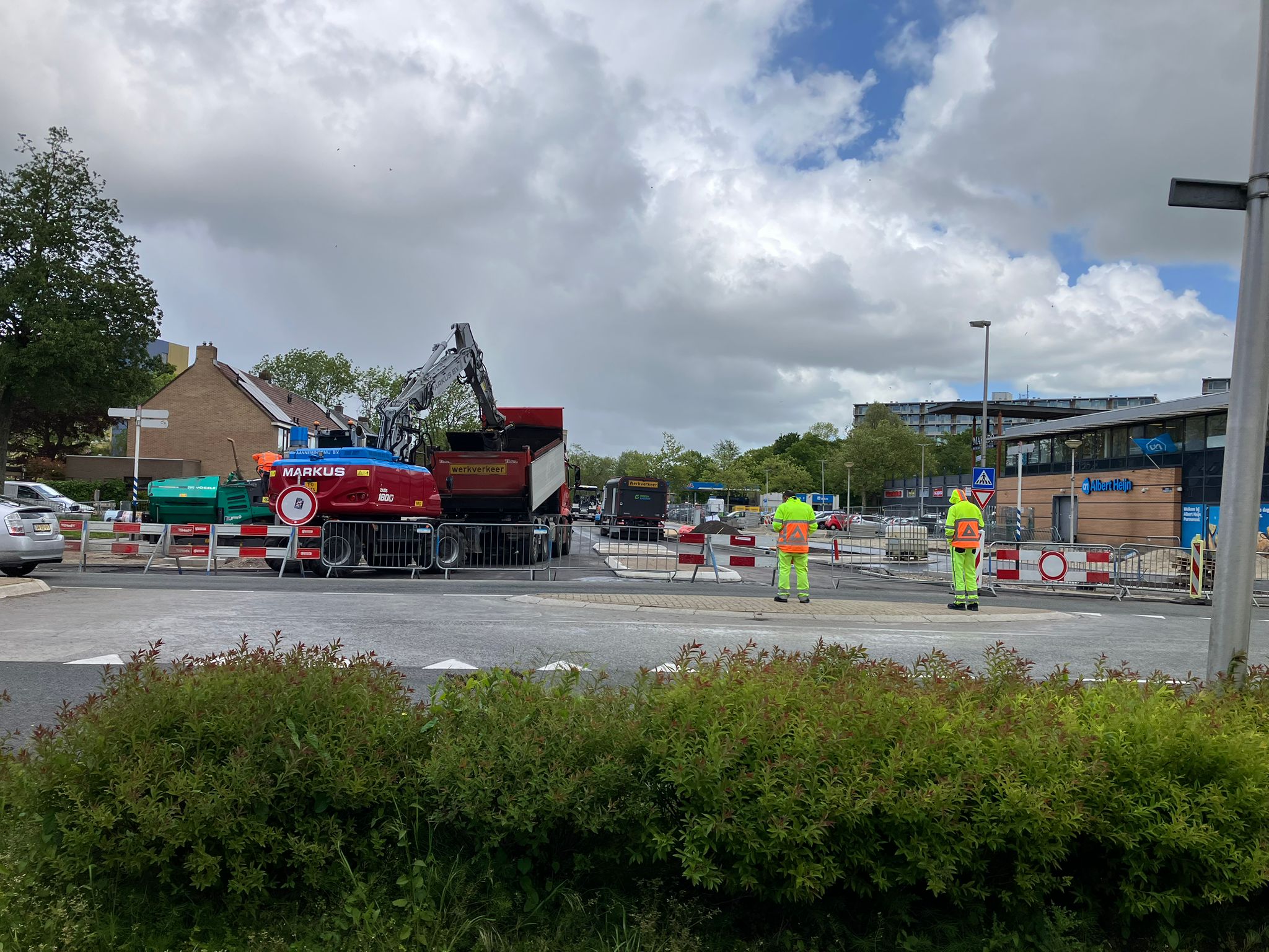 Verkeersregelaars op de Churchilllaan