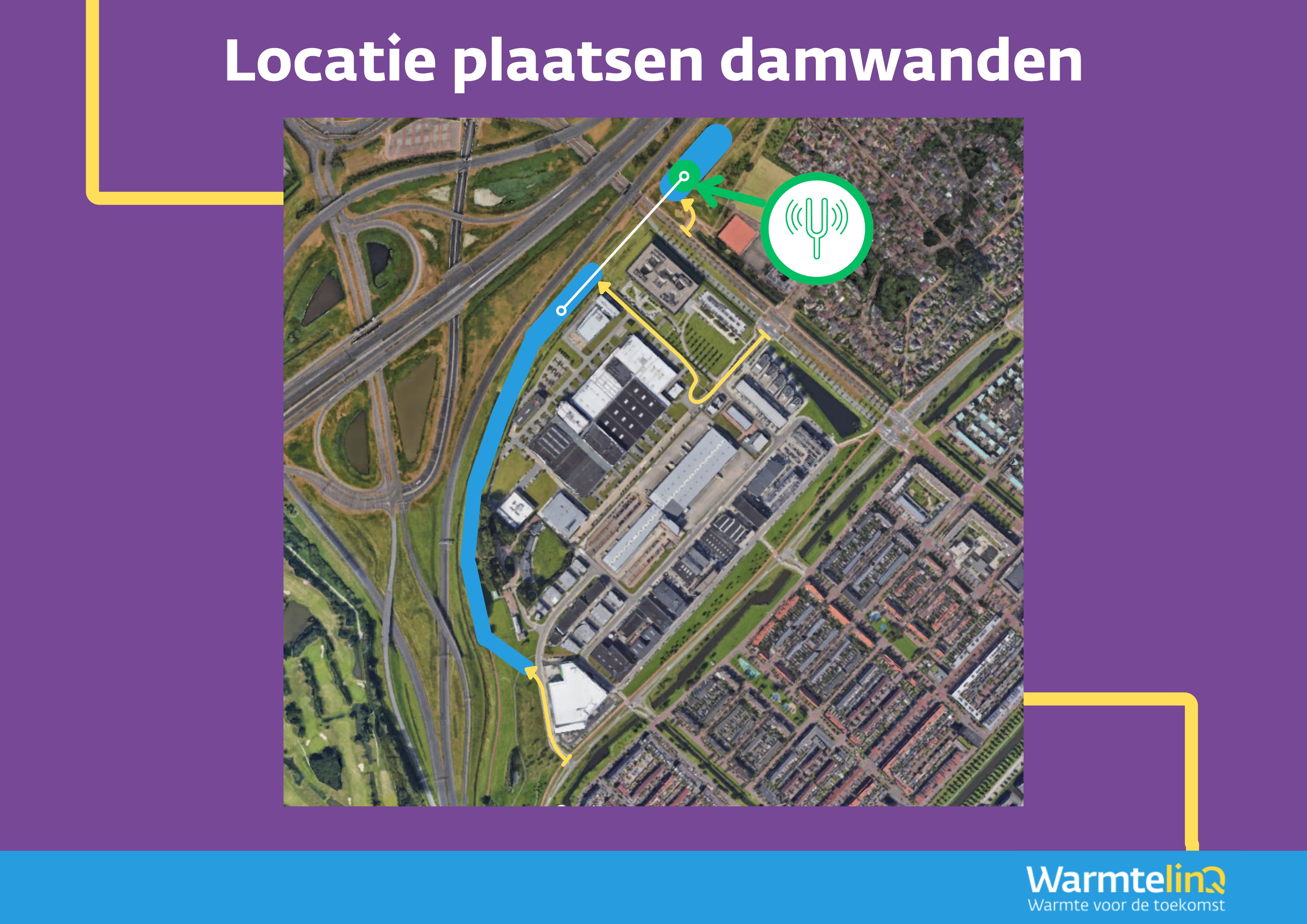Locatie plaatsen damwanden

Groen: Locatie damwanden
Blauw: Werkgebied
Geel: Bouw inritten
Wit: Boring onder de Laan van Hoornwijck