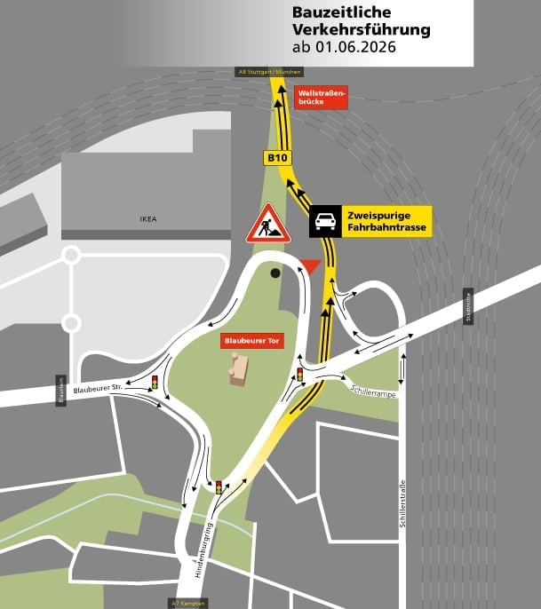 Verkehrsführung "Spatz" ab 01.06.2026 um 5 Uhr