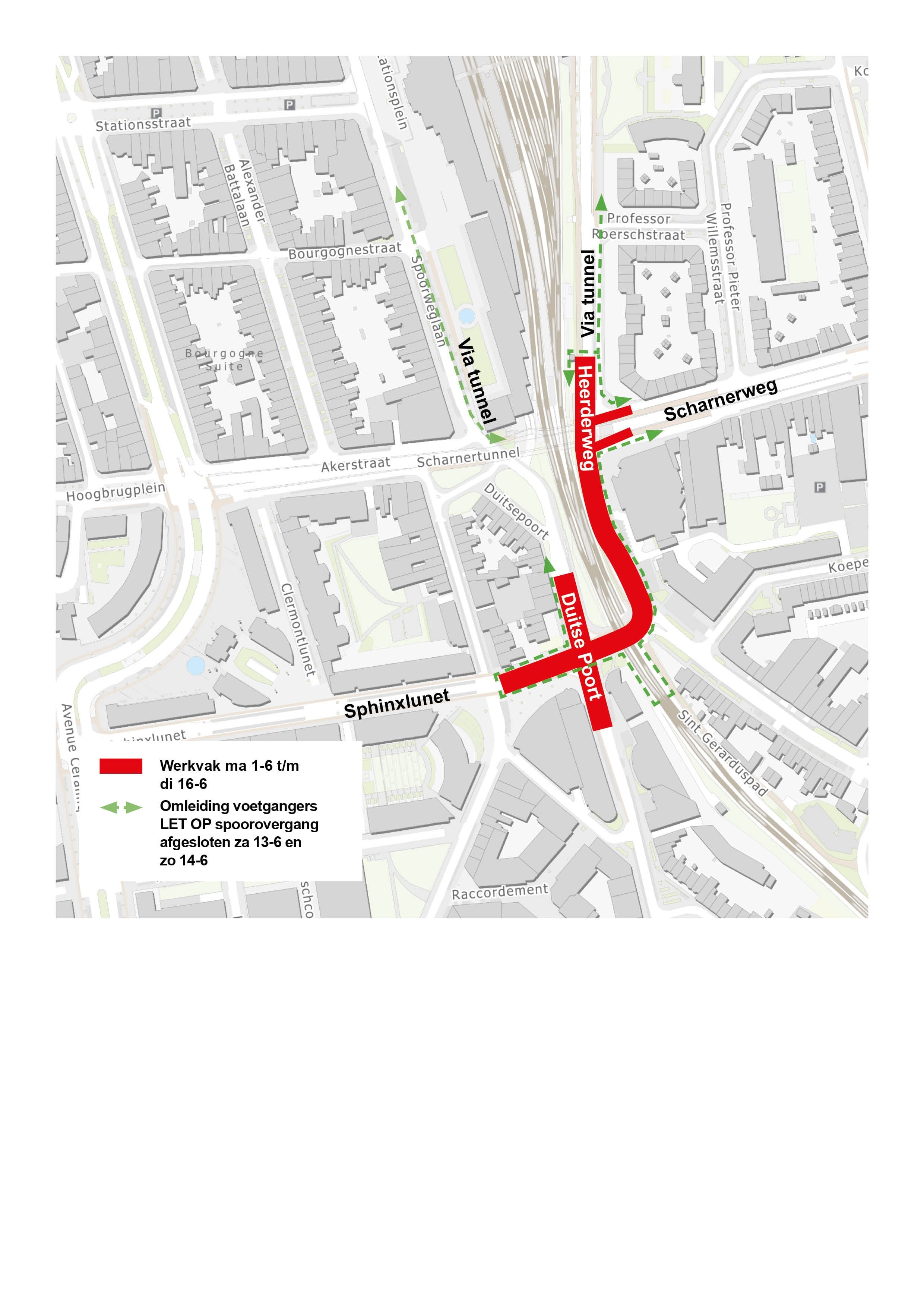 Afbeelding 4: voetgangersomleiding