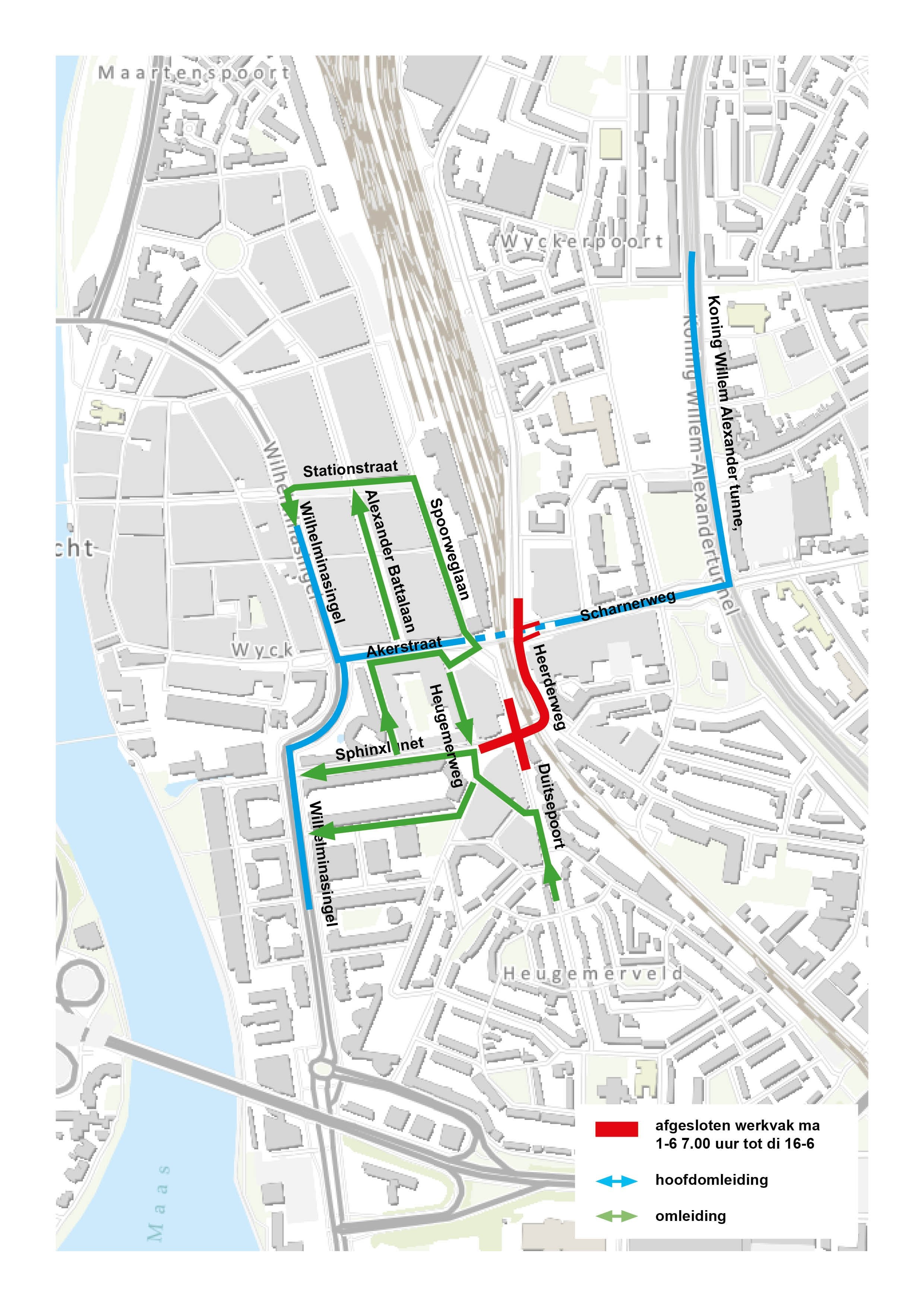 Afbeelding 2: omleiding gemotoriseerd verkeer