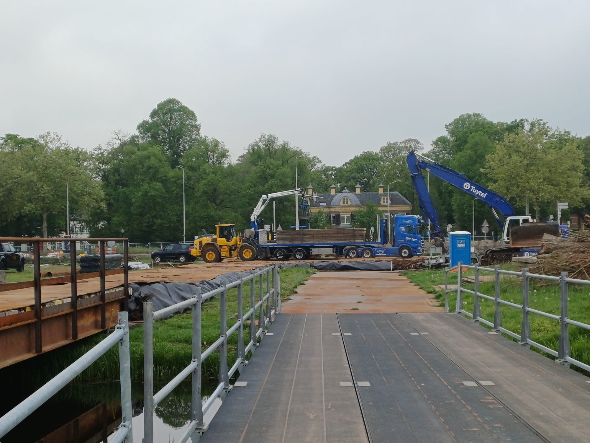 Inrichten werkterrein Voorschoten